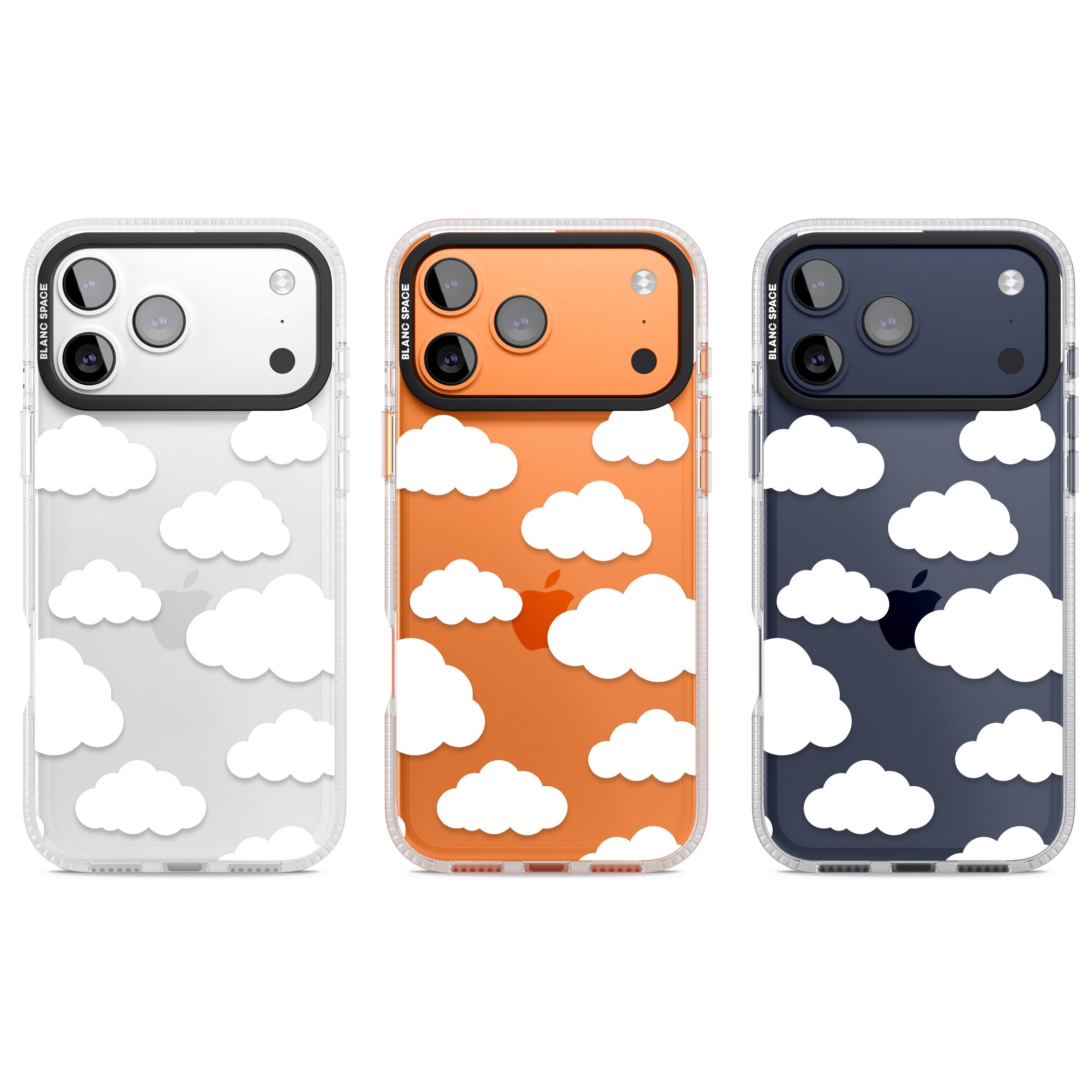 Cloud Pattern iPhone 17 Pro Impact Air Clear Phone Case APT Impact Protection