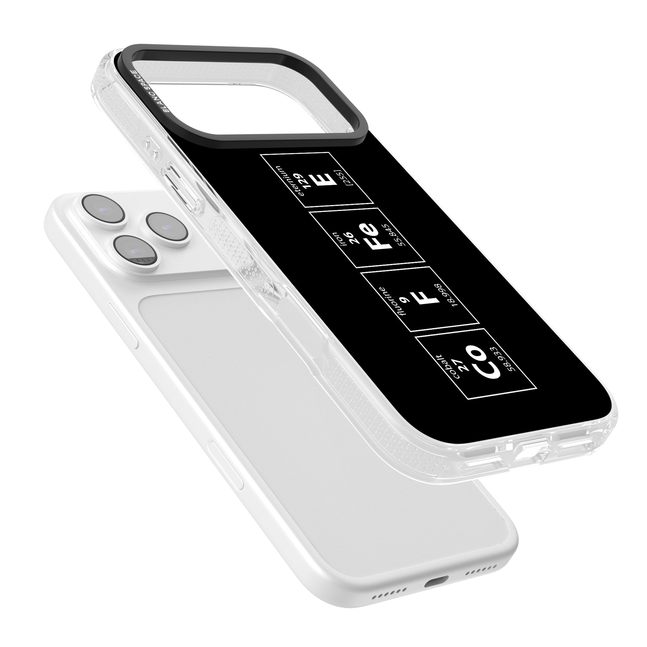 Coffee Element (Black) iPhone 17 Pro Impact Air Clear Phone Case Colours