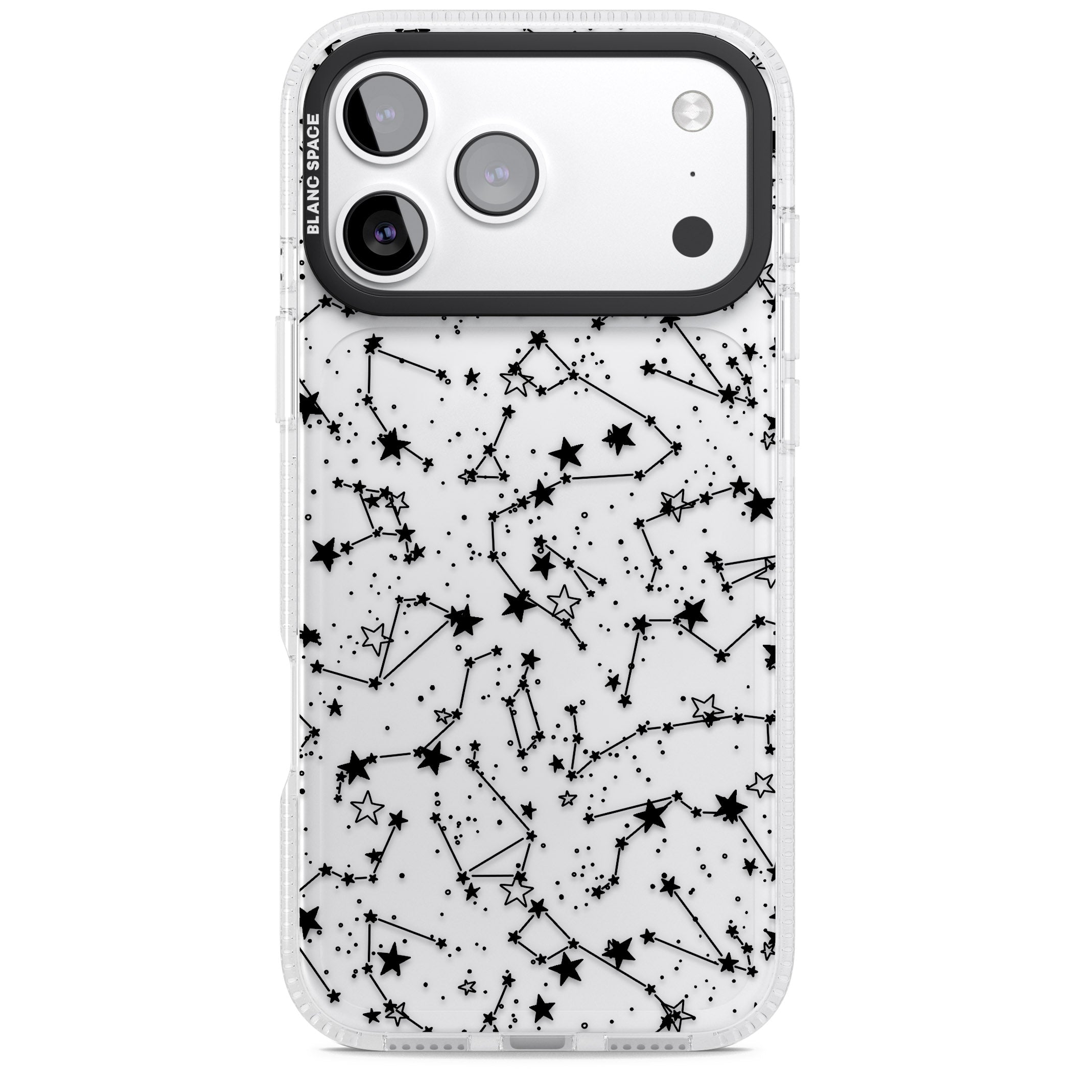 Midnight Constellations iPhone 17 Pro Impact Air Clear Phone Case
