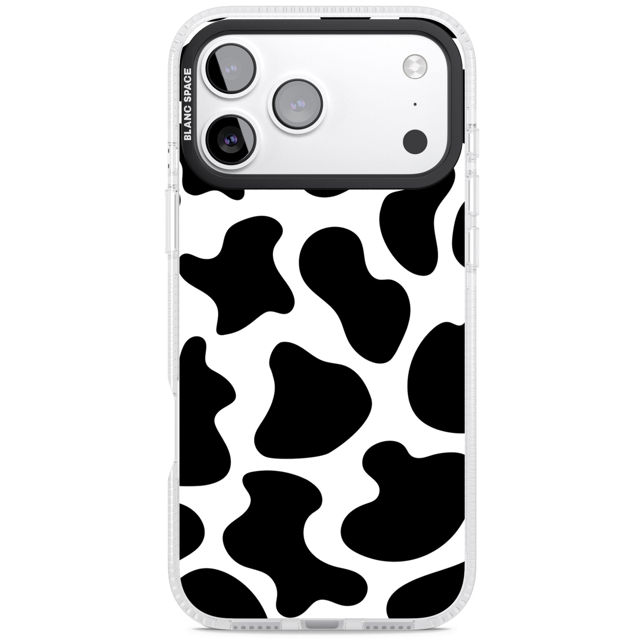 Cow Print iPhone 17 Pro Impact Air Clear Phone Case