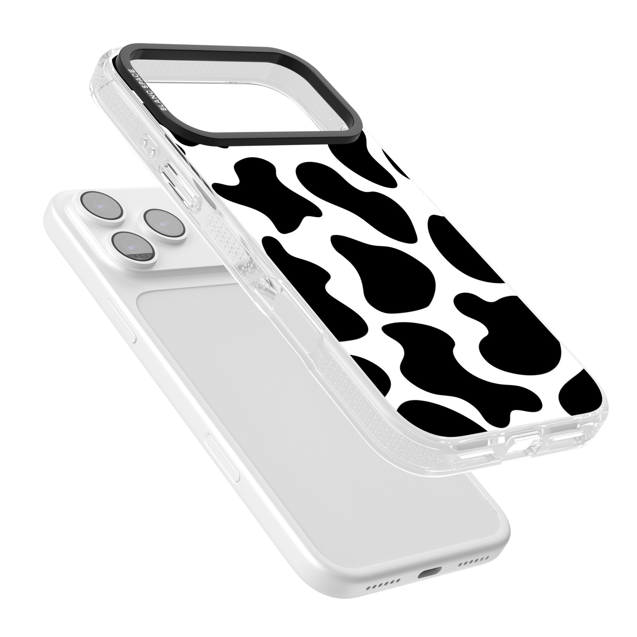 Cow Print iPhone 17 Pro Impact Air Clear Phone Case Colours