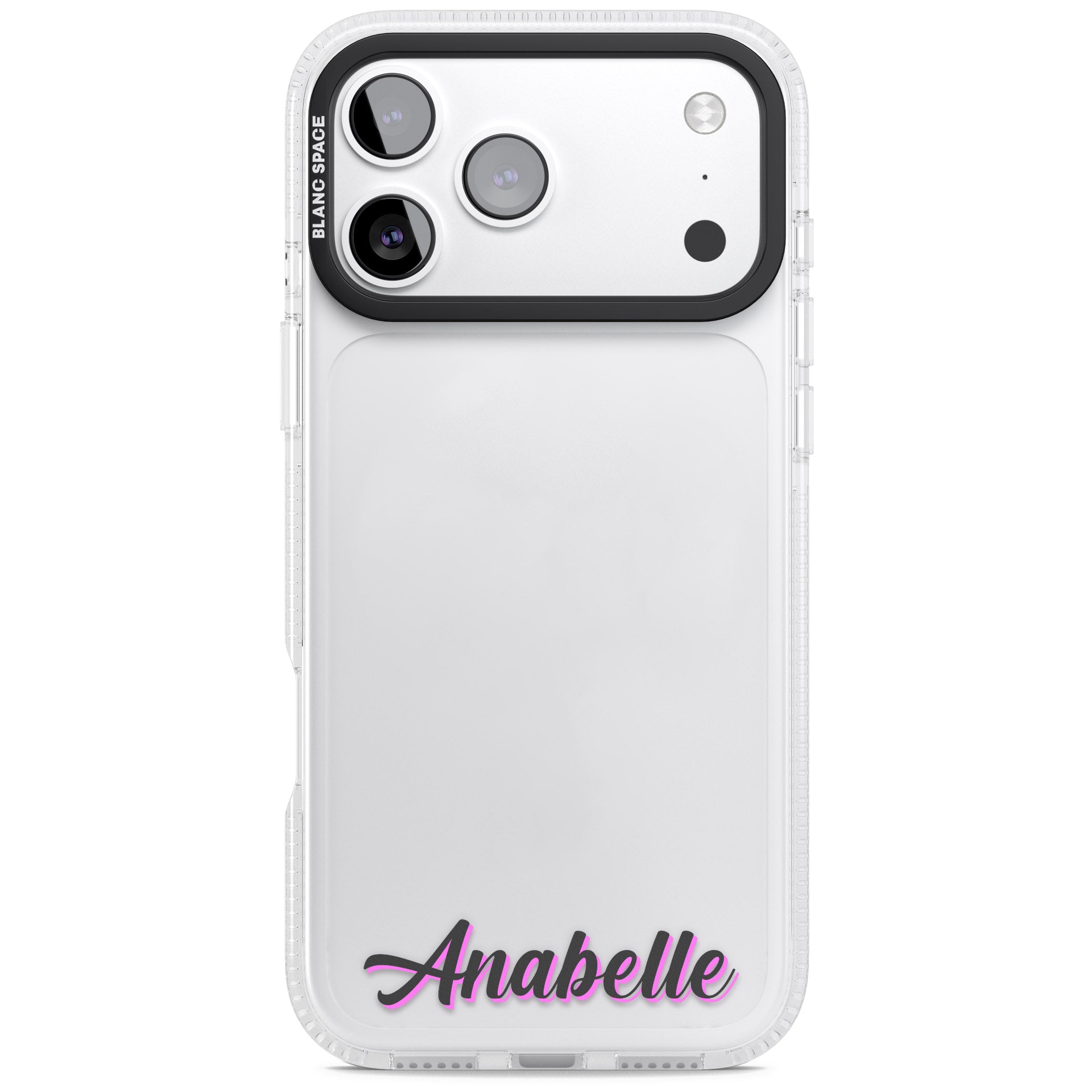 Personalised Cute Bottom Name iPhone 17 Pro Impact Air Clear Phone Case