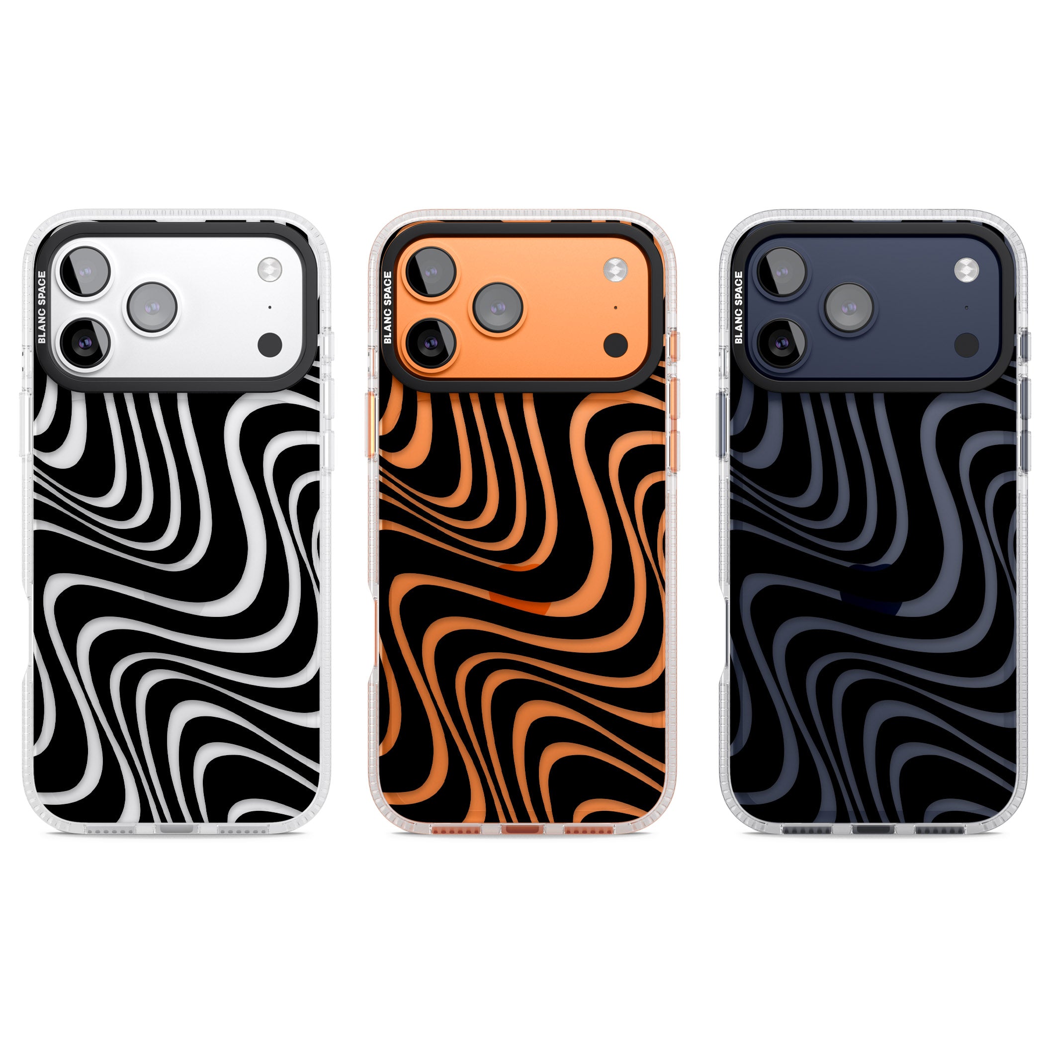 Abstract Waves iPhone 17 Pro Impact Air Clear Phone Case APT Impact Protection