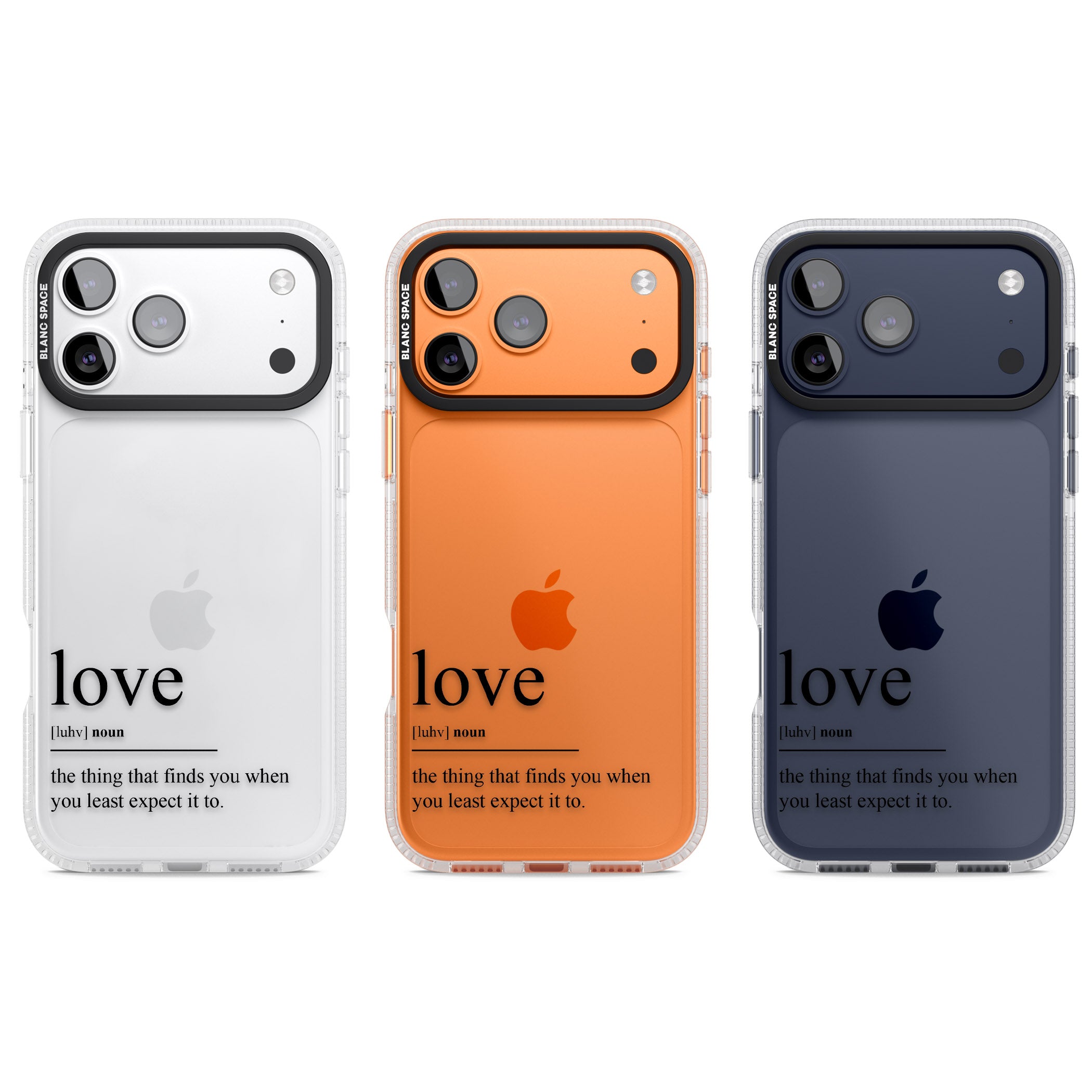 Love iPhone 17 Pro Impact Air Clear Phone Case APT Impact Protection