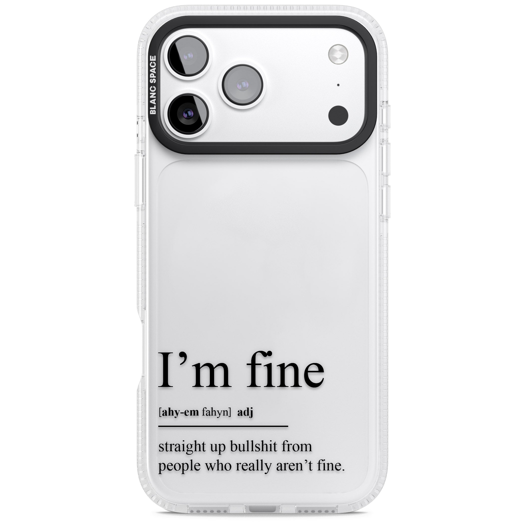 Im Fine iPhone 17 Pro Impact Air Clear Phone Case