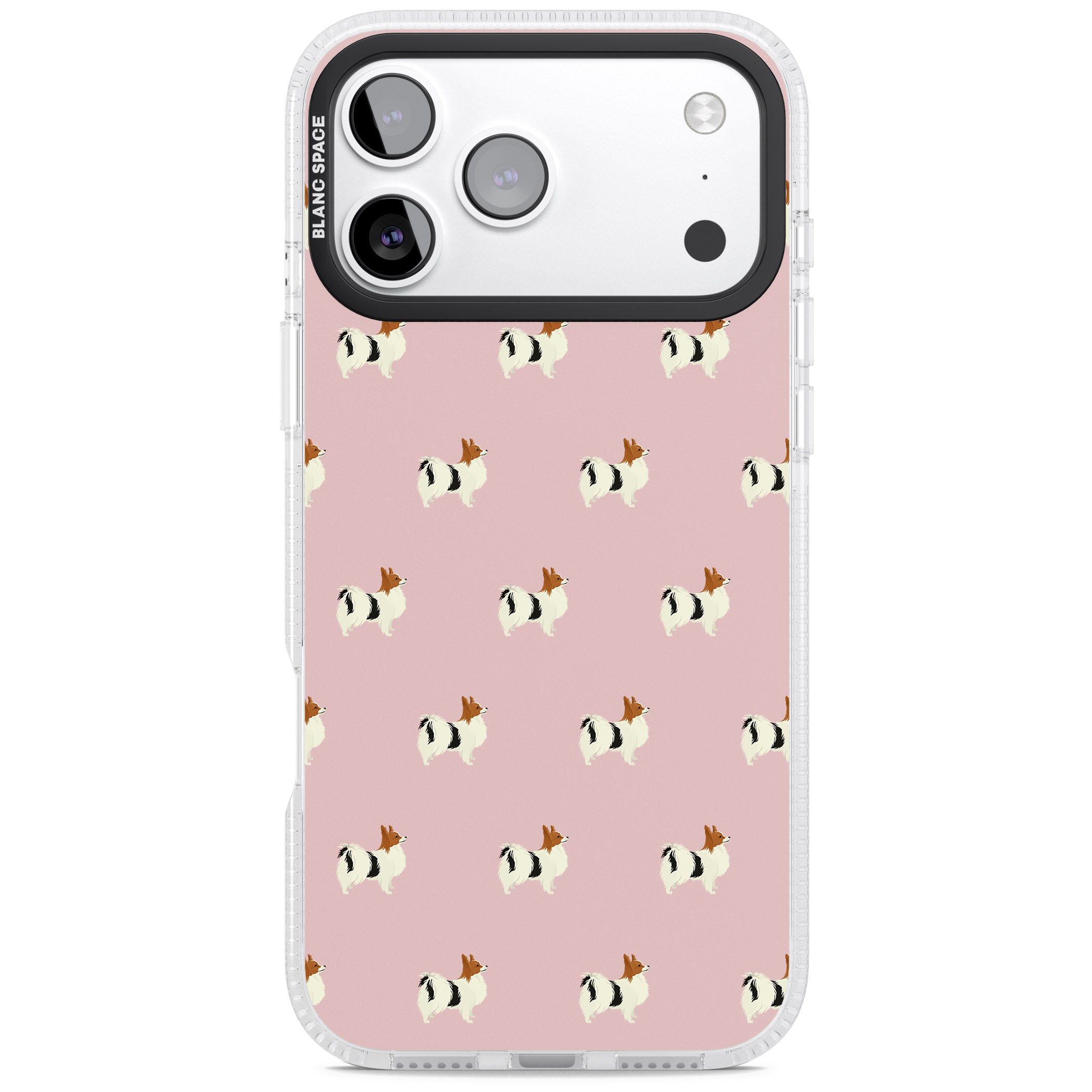 Adorable Dog Print iPhone 17 Pro Impact Air Clear Phone Case