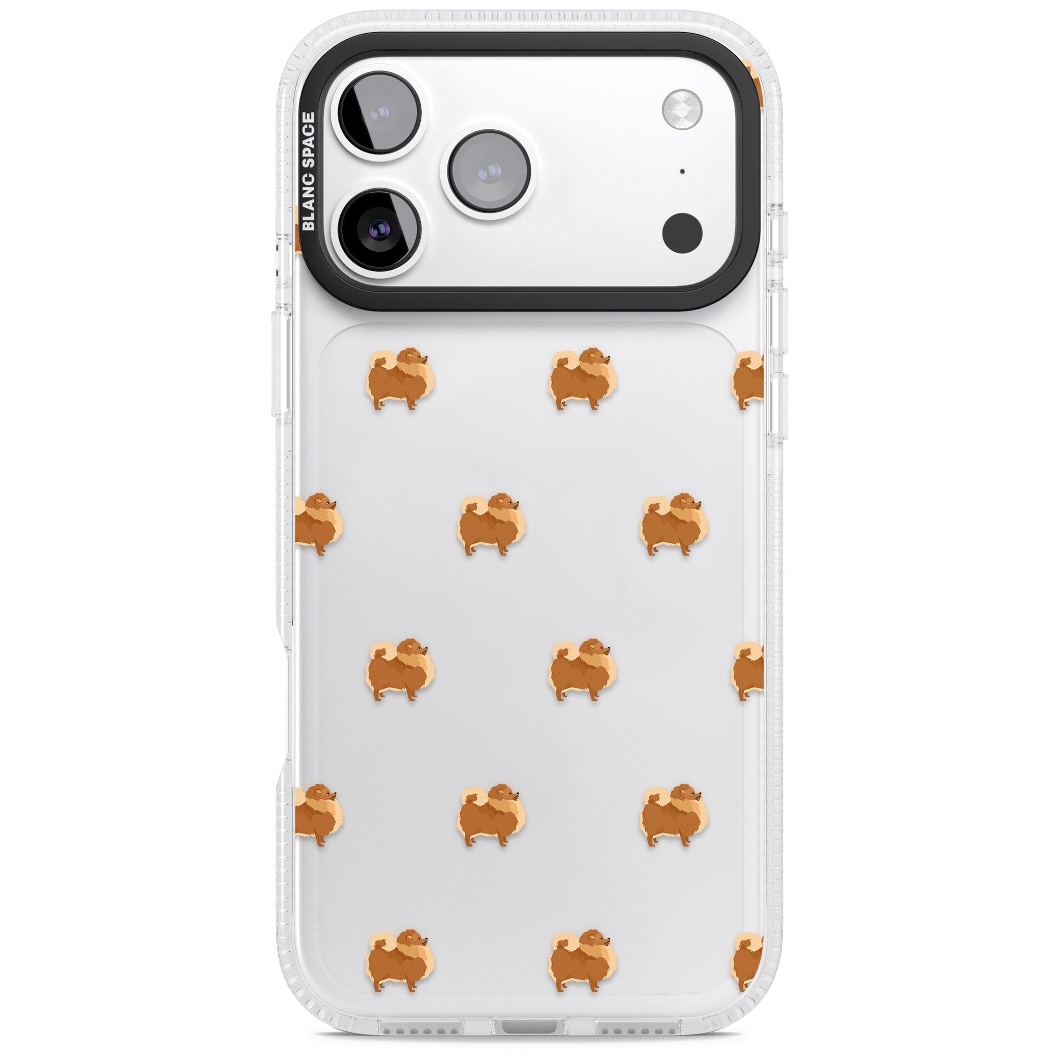 Pomeranian Delight iPhone 17 Pro Impact Air Clear Phone Case