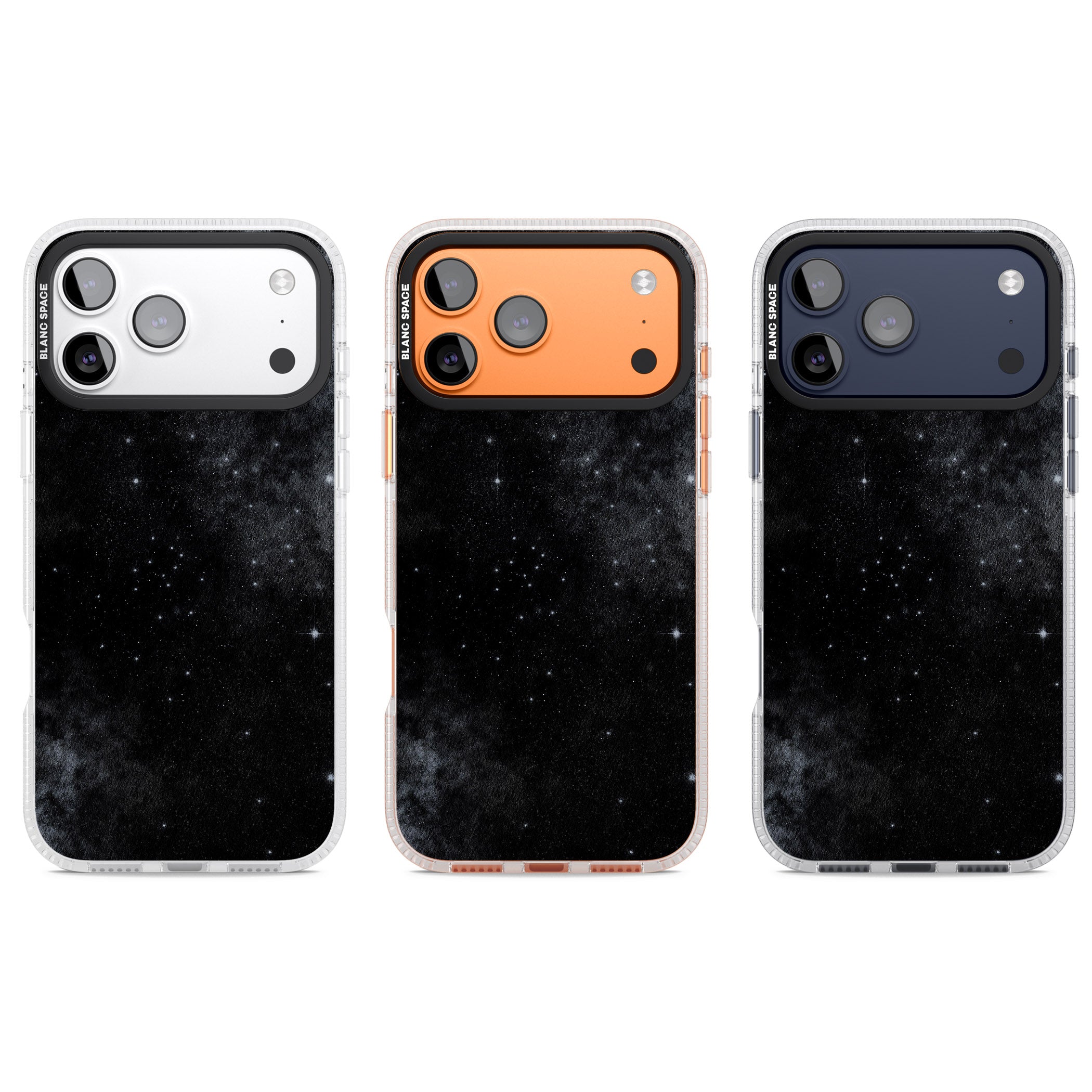 Night Sky Galaxies: Shimmering Stars iPhone 17 Pro Impact Air Clear Phone Case APT Impact Protection