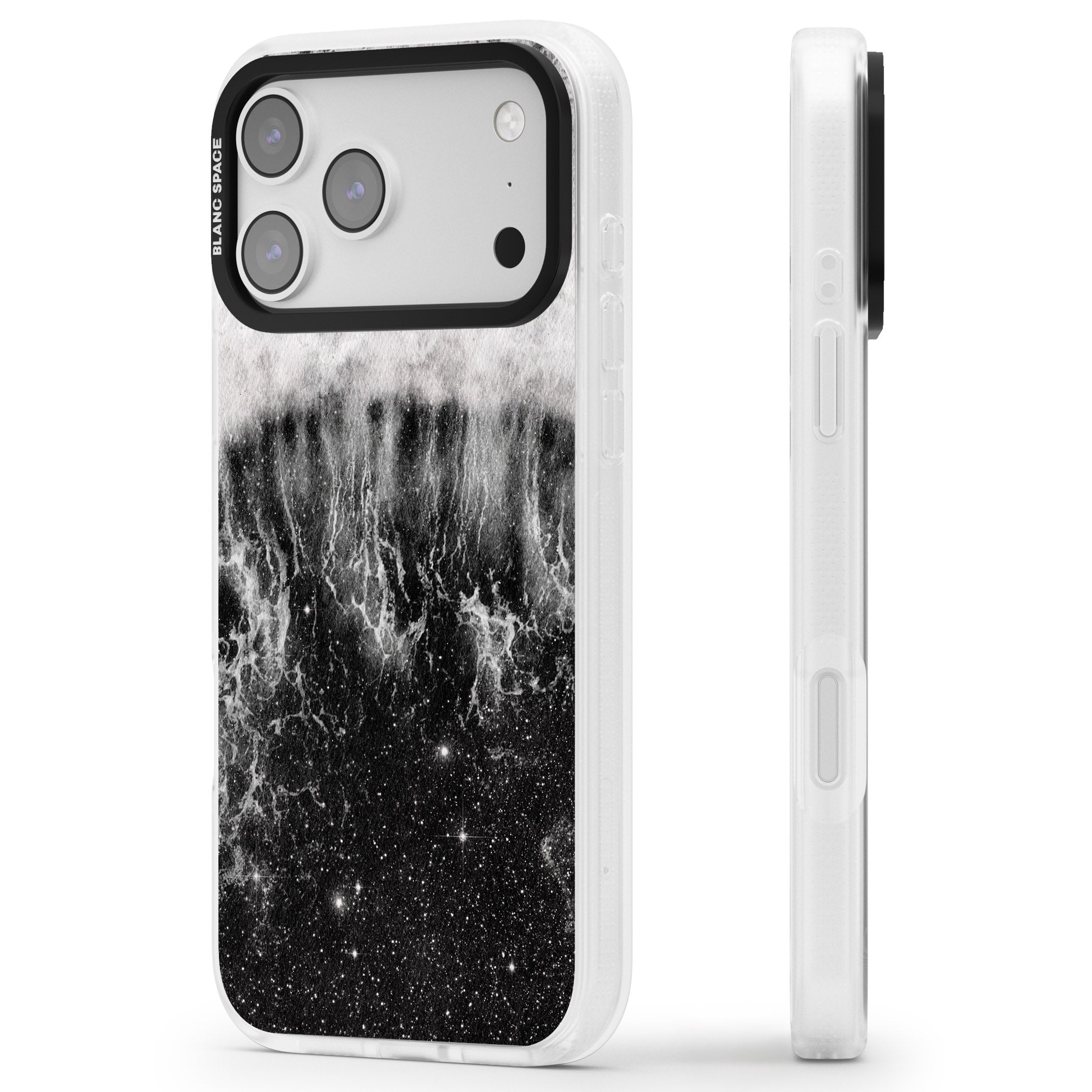 Deep Wave iPhone 17 Pro Impact Air Clear Phone Case Side Profile