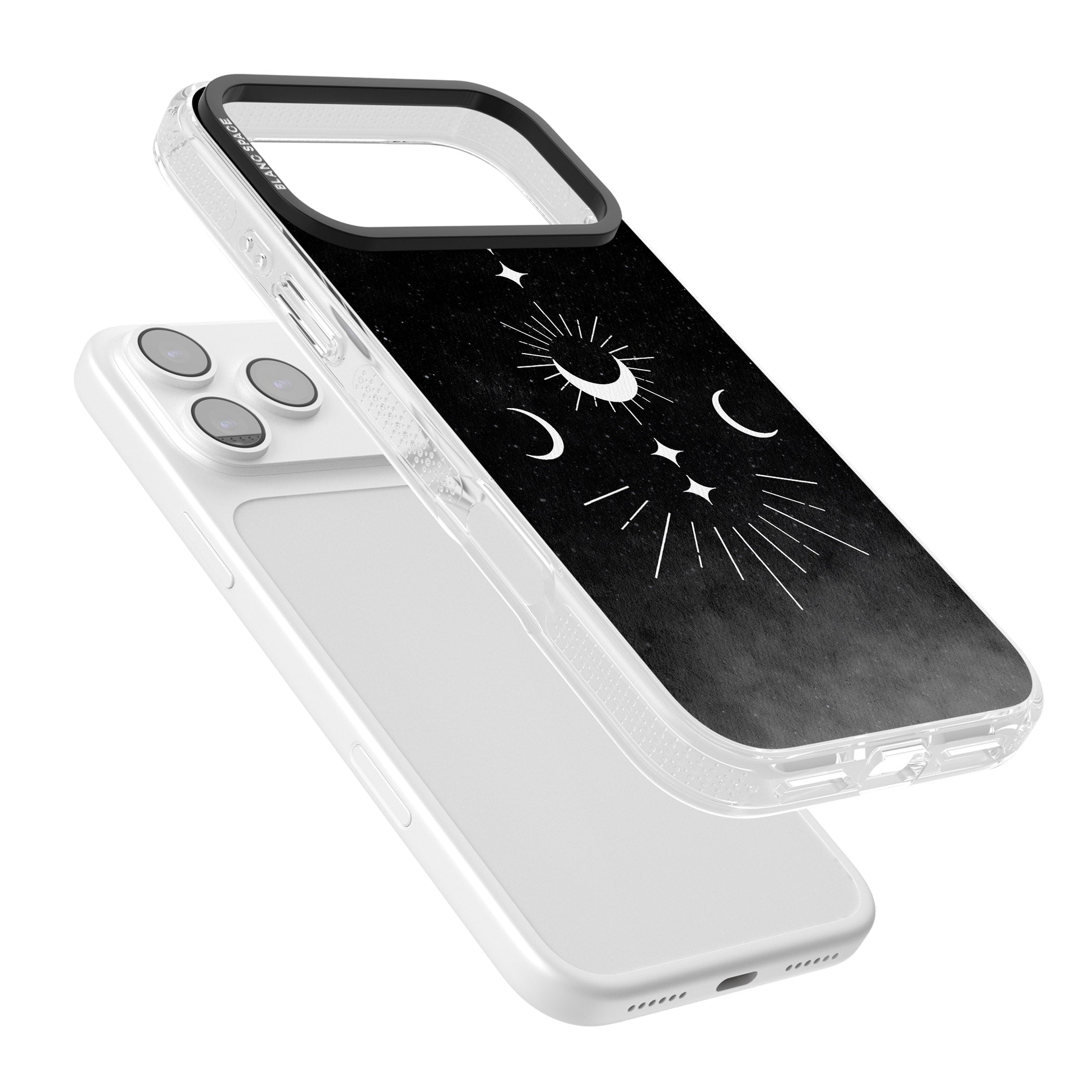 Lunar Mandala iPhone 17 Pro Impact Air Clear Phone Case Colours