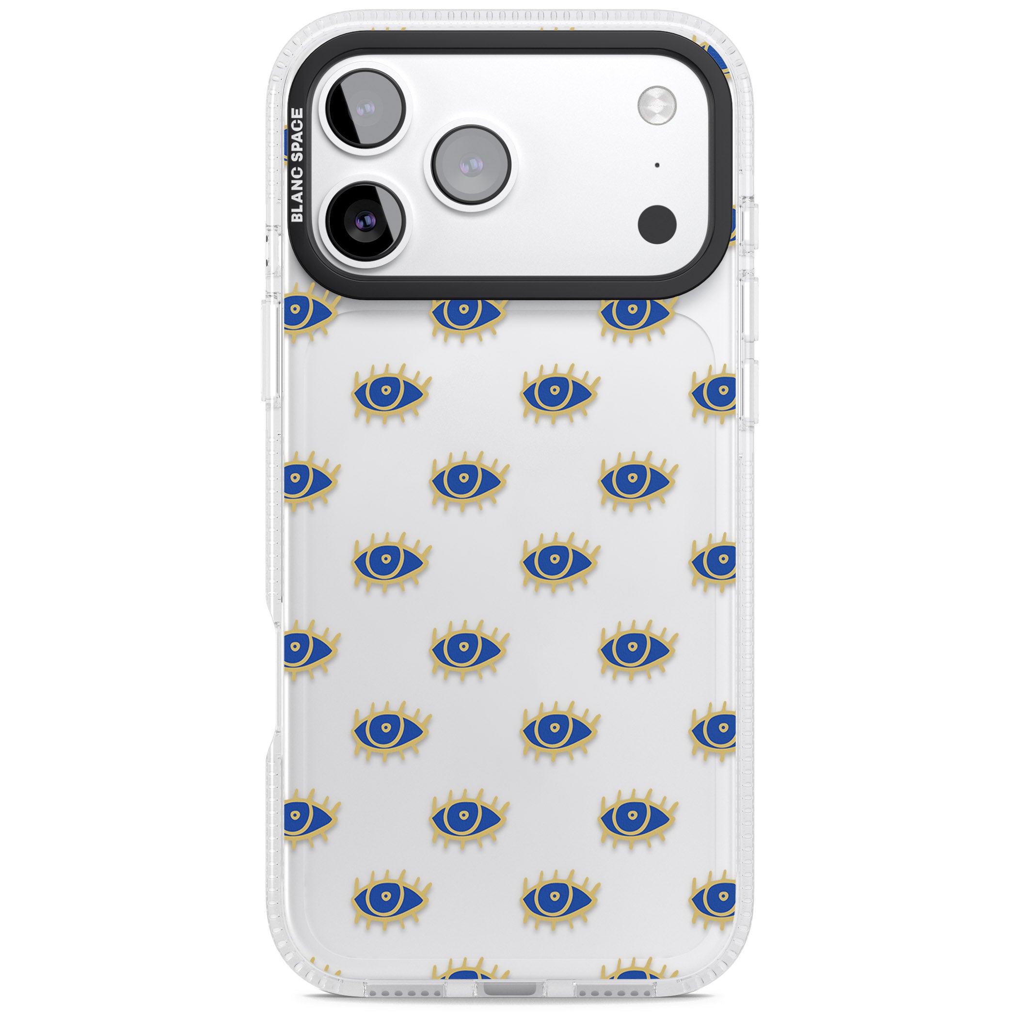 Psychedelic Eyes Pattern Classic iPhone 17 Pro Impact Air Clear Phone Case