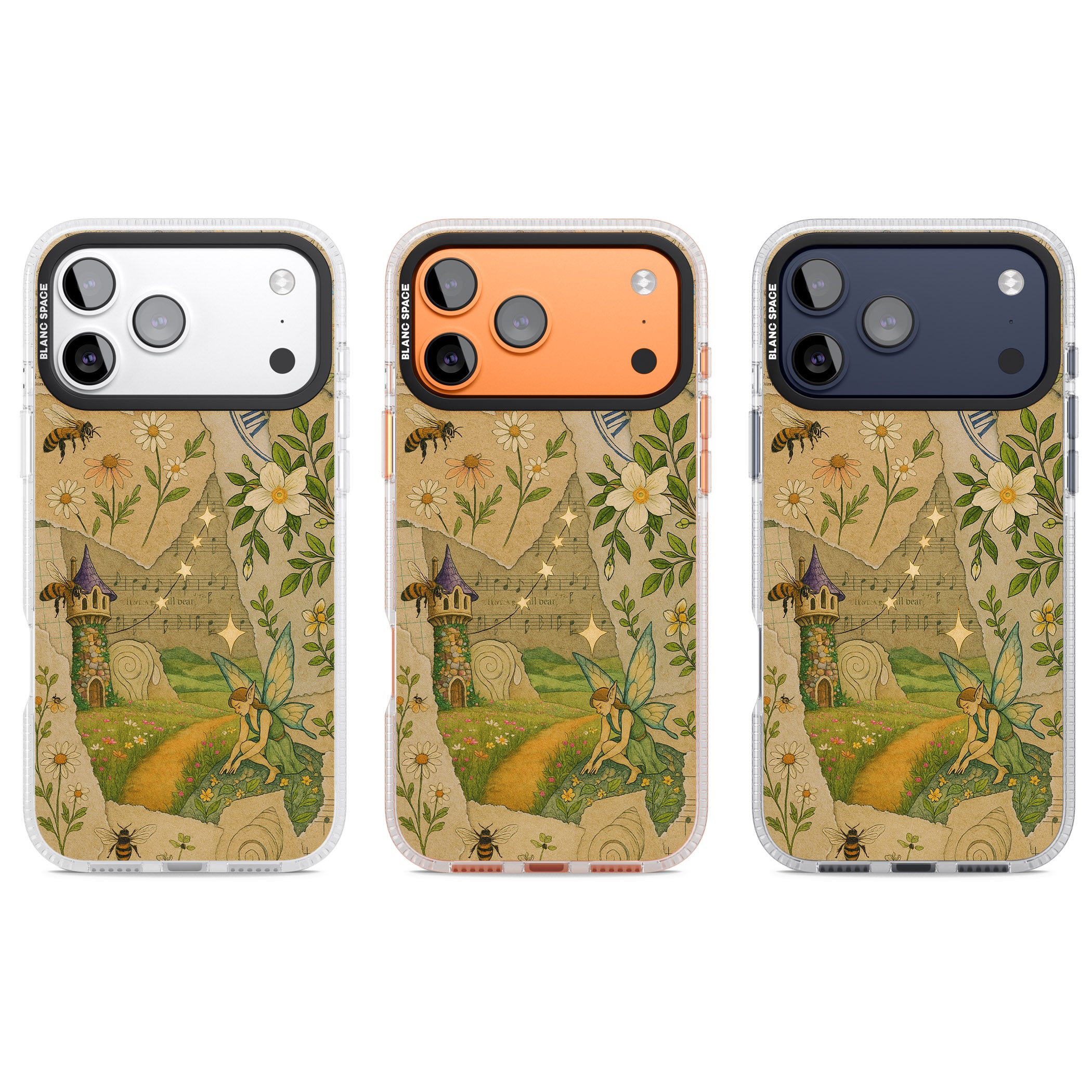 Floral Fairy Collage iPhone 17 Pro Impact Air Clear Phone Case APT Impact Protection