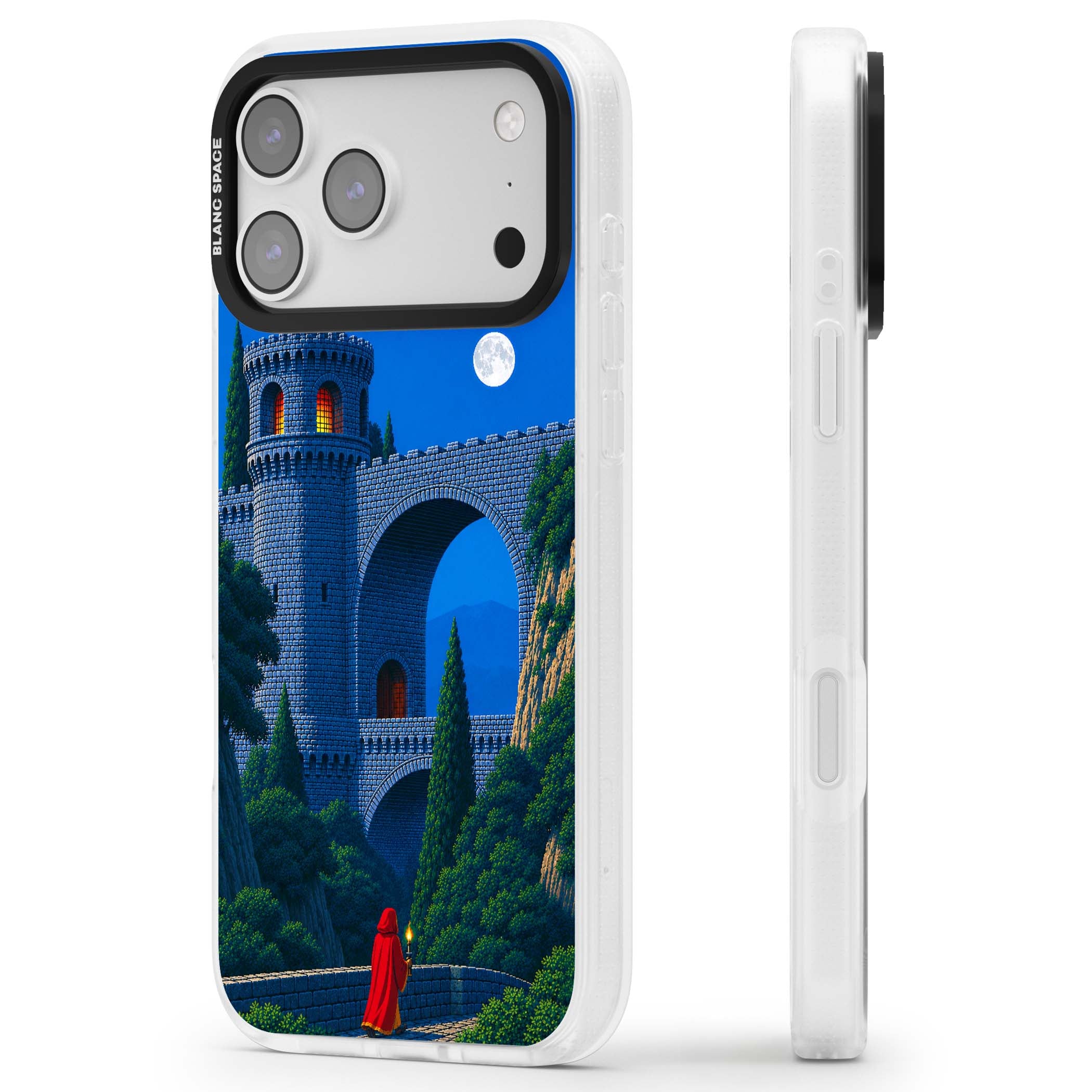Castle Walls art iPhone case | Clear Case Impact Air case for iPhone 17 Pro, iPhone 17 Pro Max