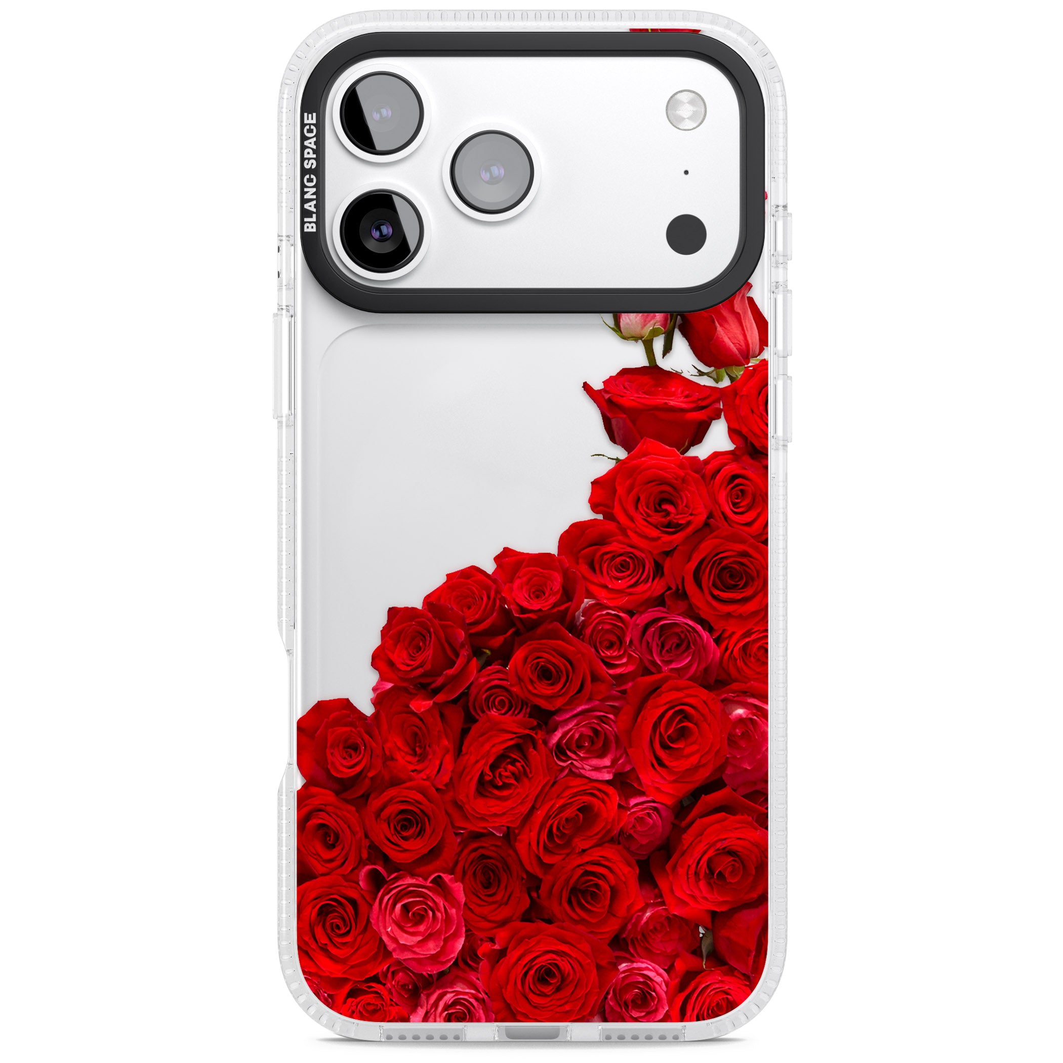 Floral Roses iPhone 17 Pro Impact Air Clear Phone Case