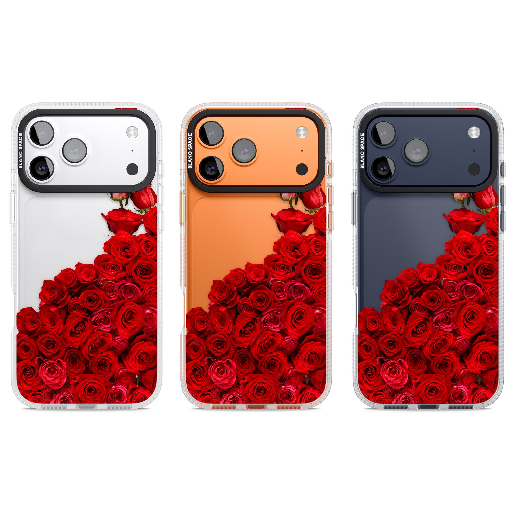 Floral Roses iPhone 17 Pro Impact Air Clear Phone Case APT Impact Protection