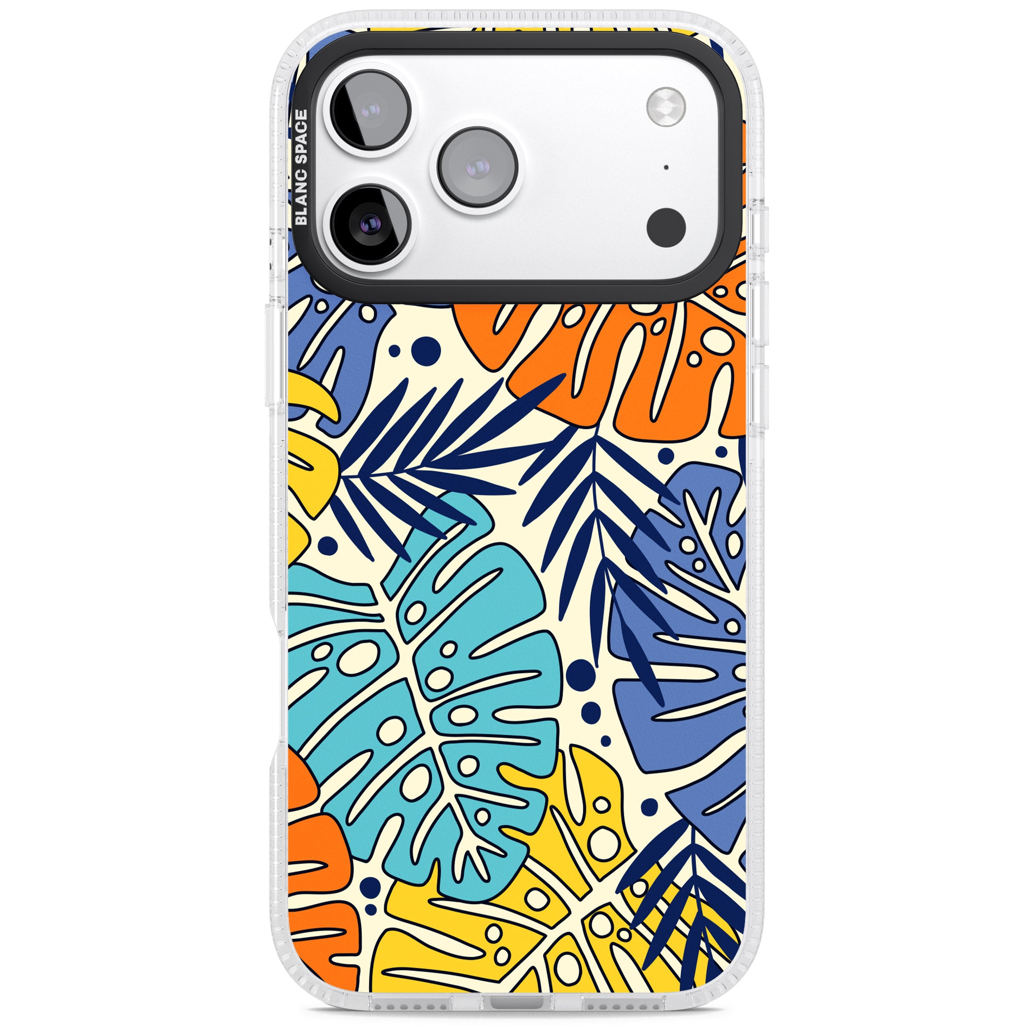 Beach Leaves iPhone 17 Pro Impact Air Clear Phone Case
