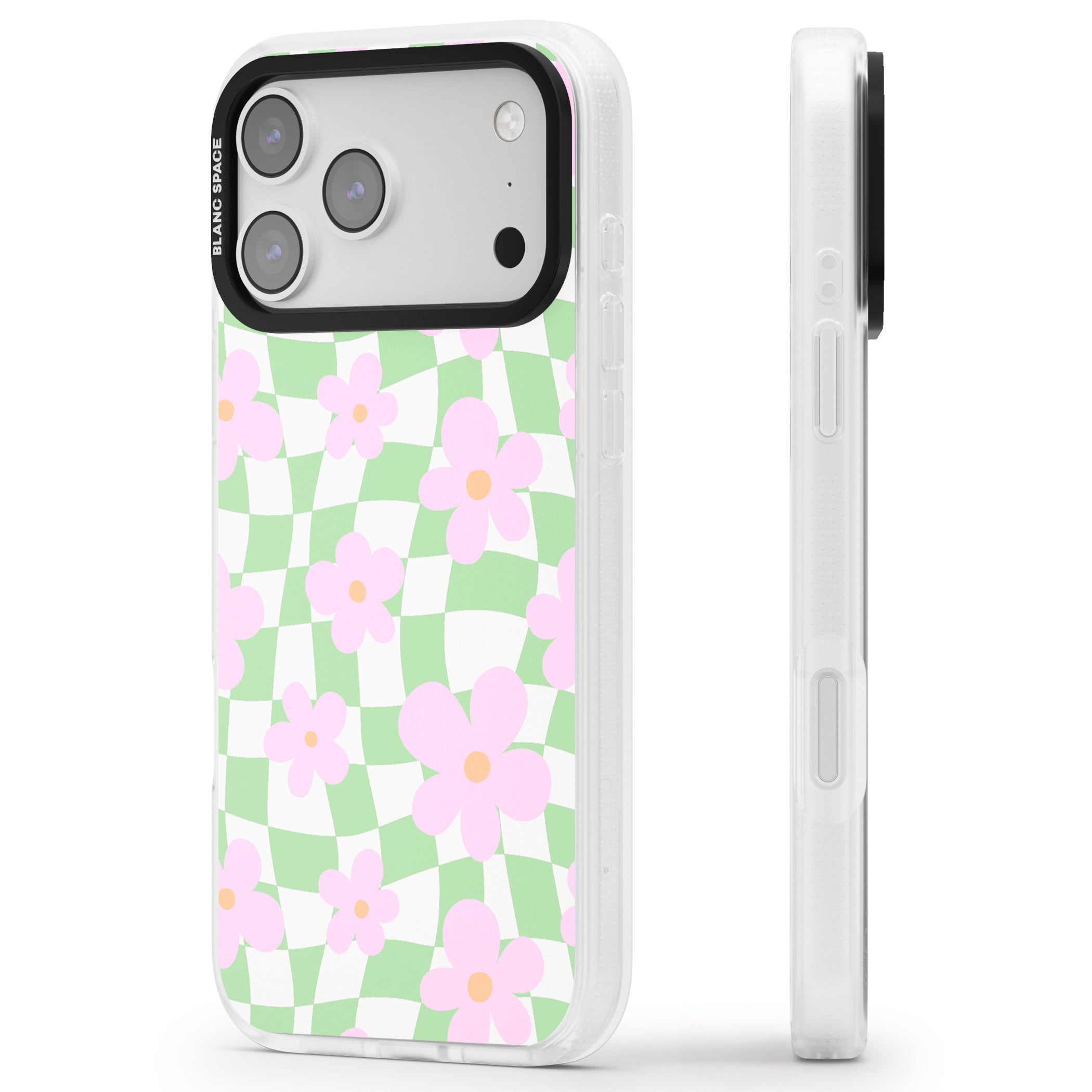 Spring Picnic iPhone 17 Pro Impact Air Clear Phone Case Side Profile