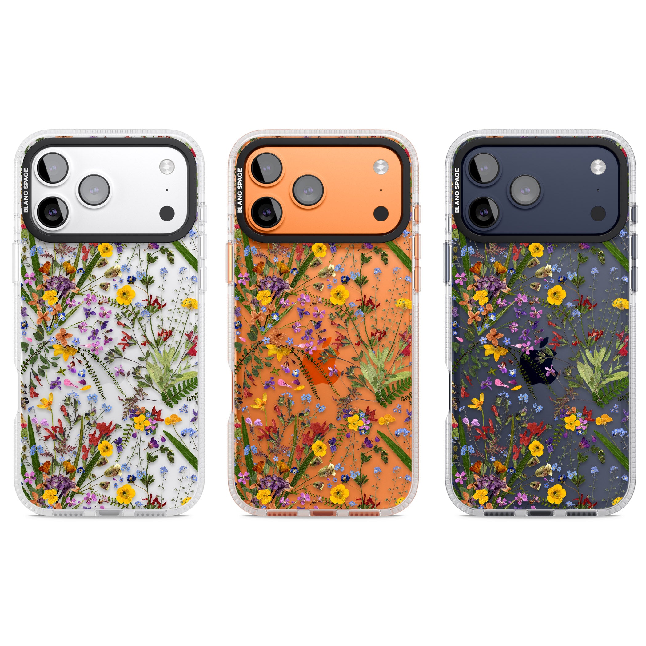 Wildflower & Leaves iPhone 17 Pro Impact Air Clear Phone Case APT Impact Protection