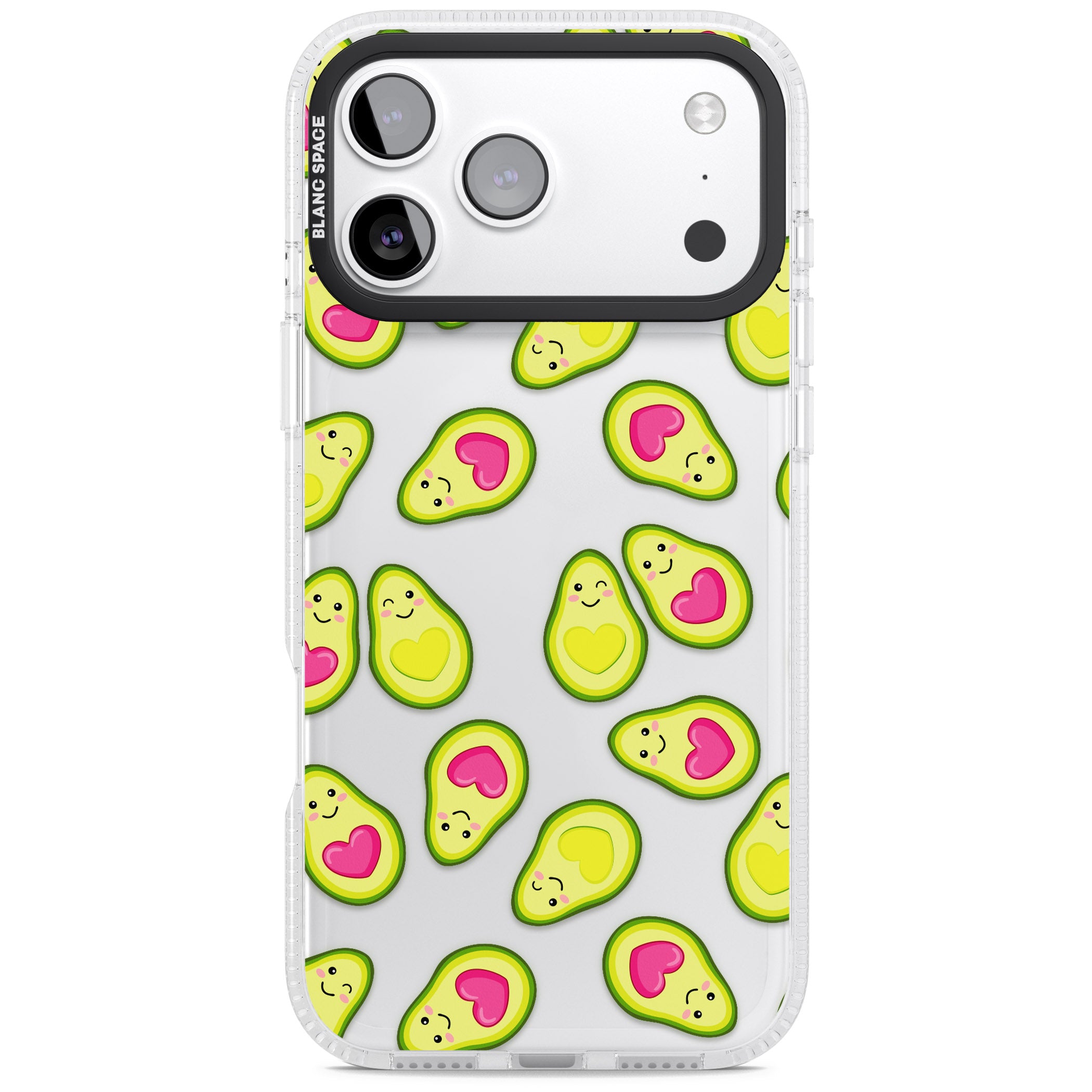 Avocado Love iPhone 17 Pro Impact Air Clear Phone Case