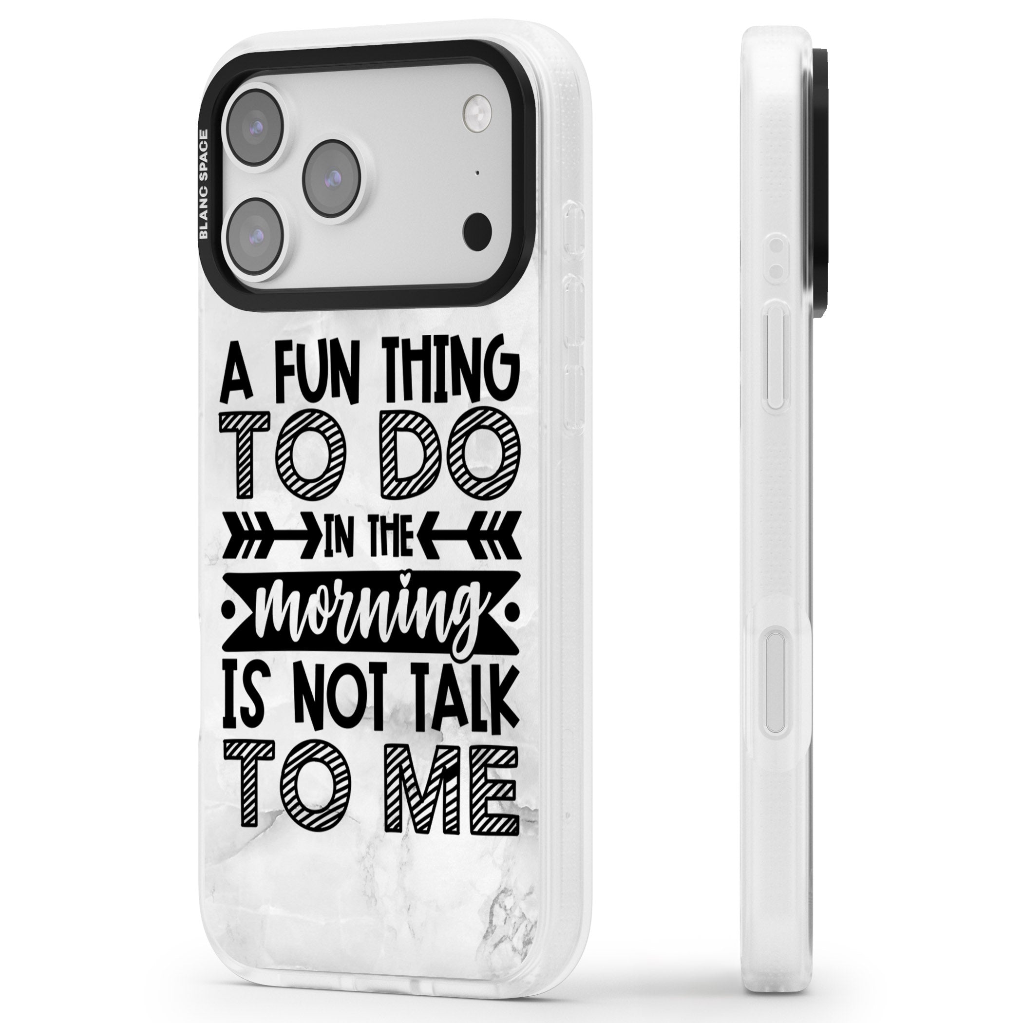 A Fun Thing To Do iPhone 17 Pro Impact Air Clear Phone Case Side Profile