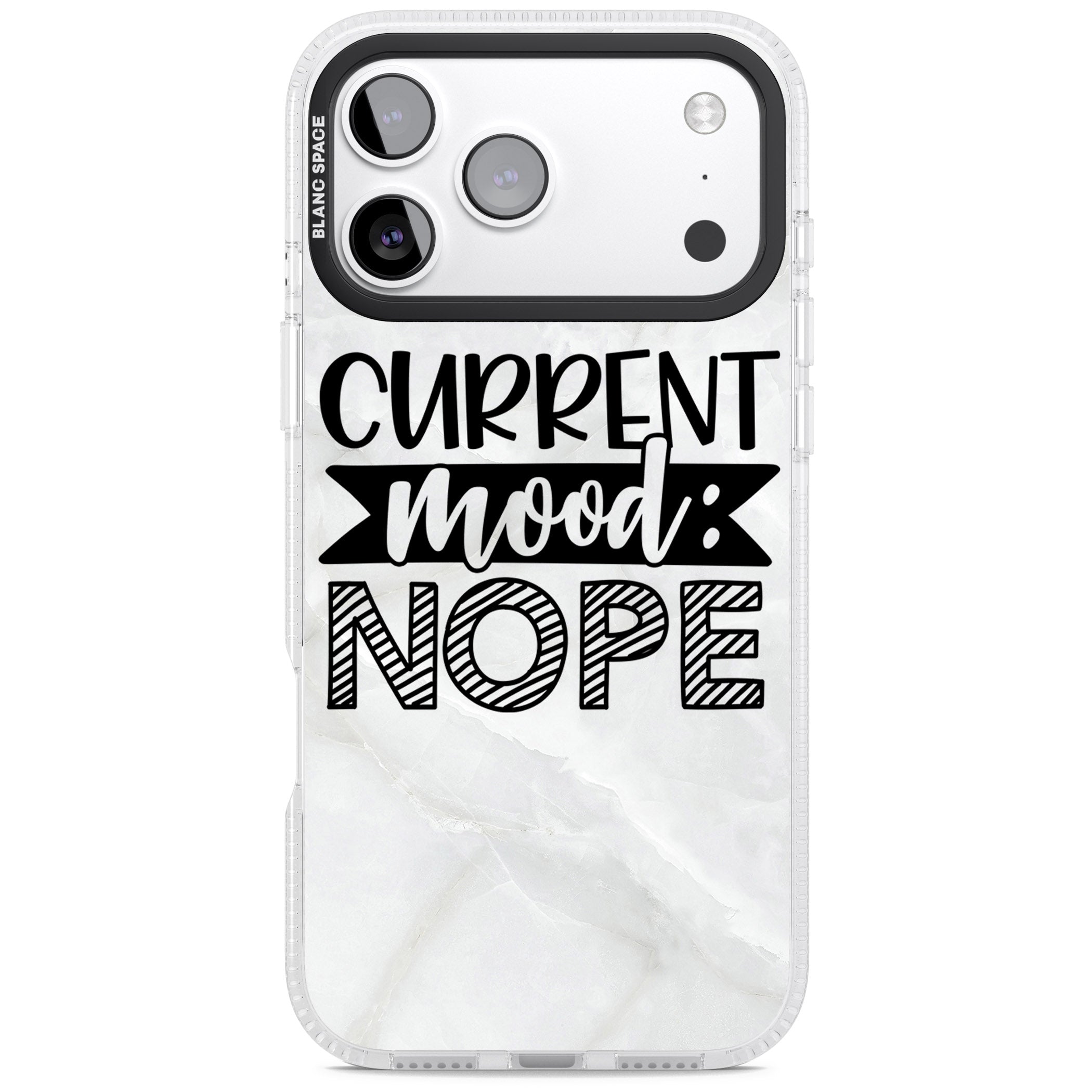 Current Mood Nope iPhone 17 Pro Impact Air Clear Phone Case
