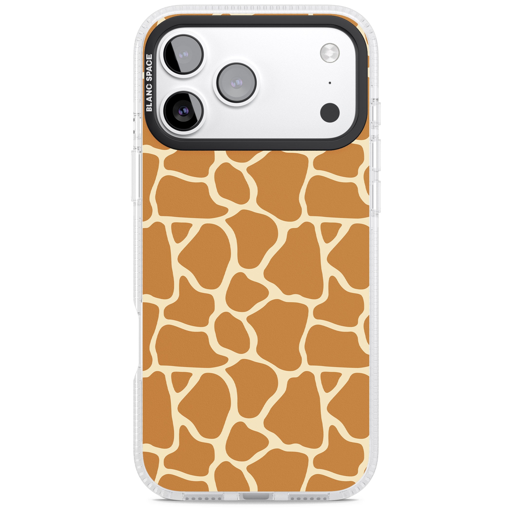 Giraffe Pattern iPhone 17 Pro Impact Air Clear Phone Case