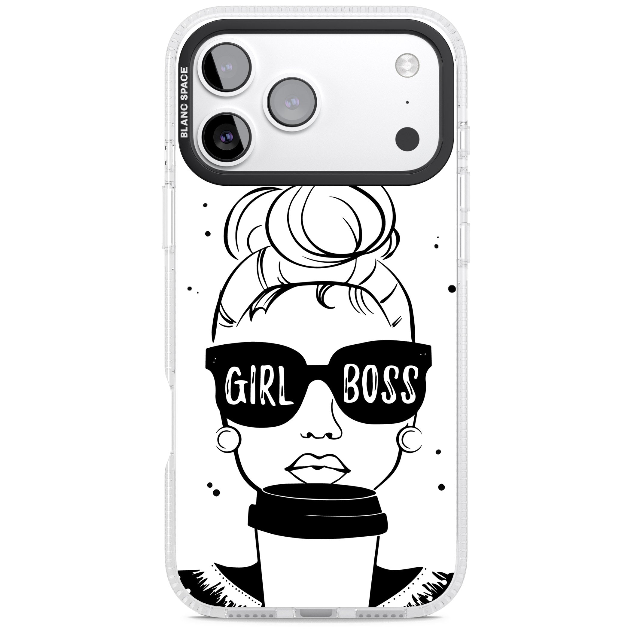 Girl Boss iPhone 17 Pro Impact Air Clear Phone Case