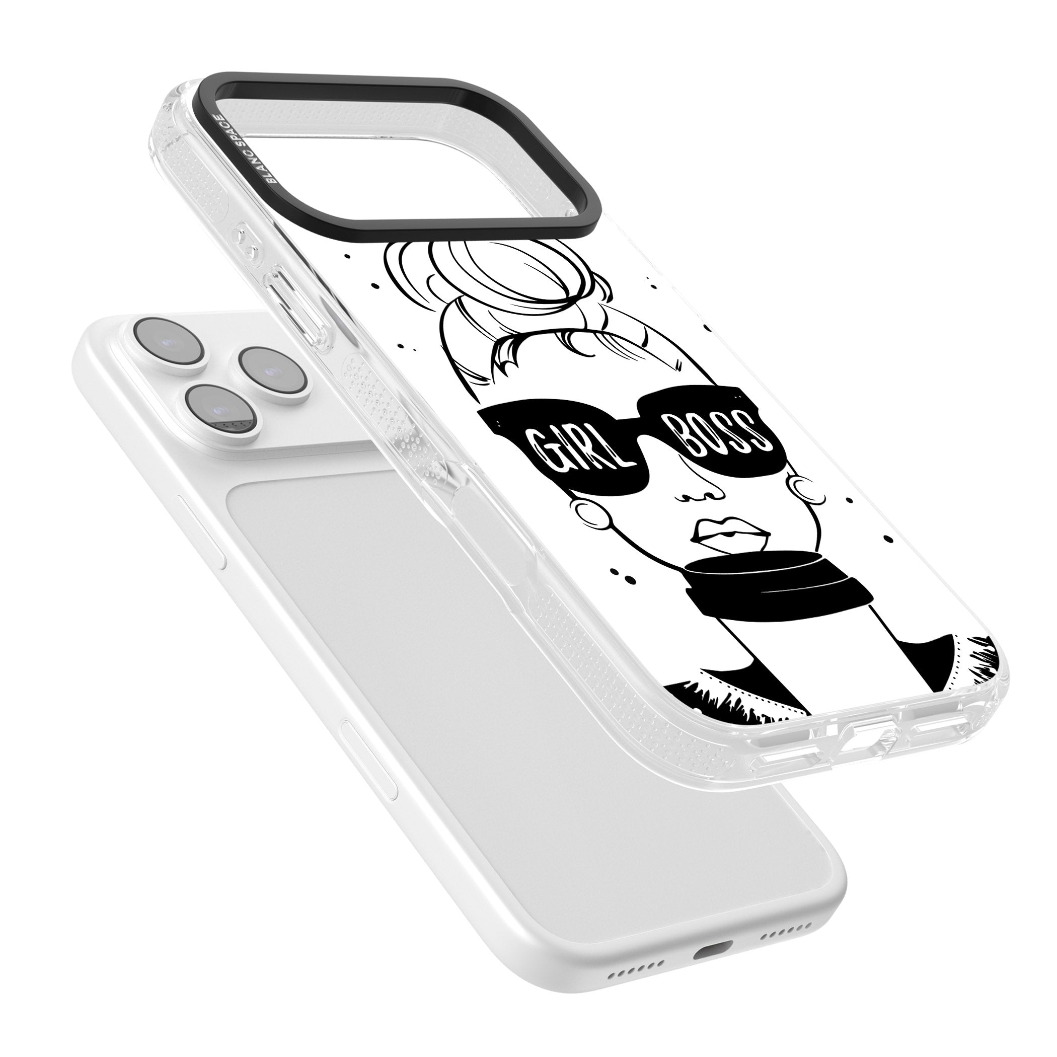 Girl Boss iPhone 17 Pro Impact Air Clear Phone Case Colours