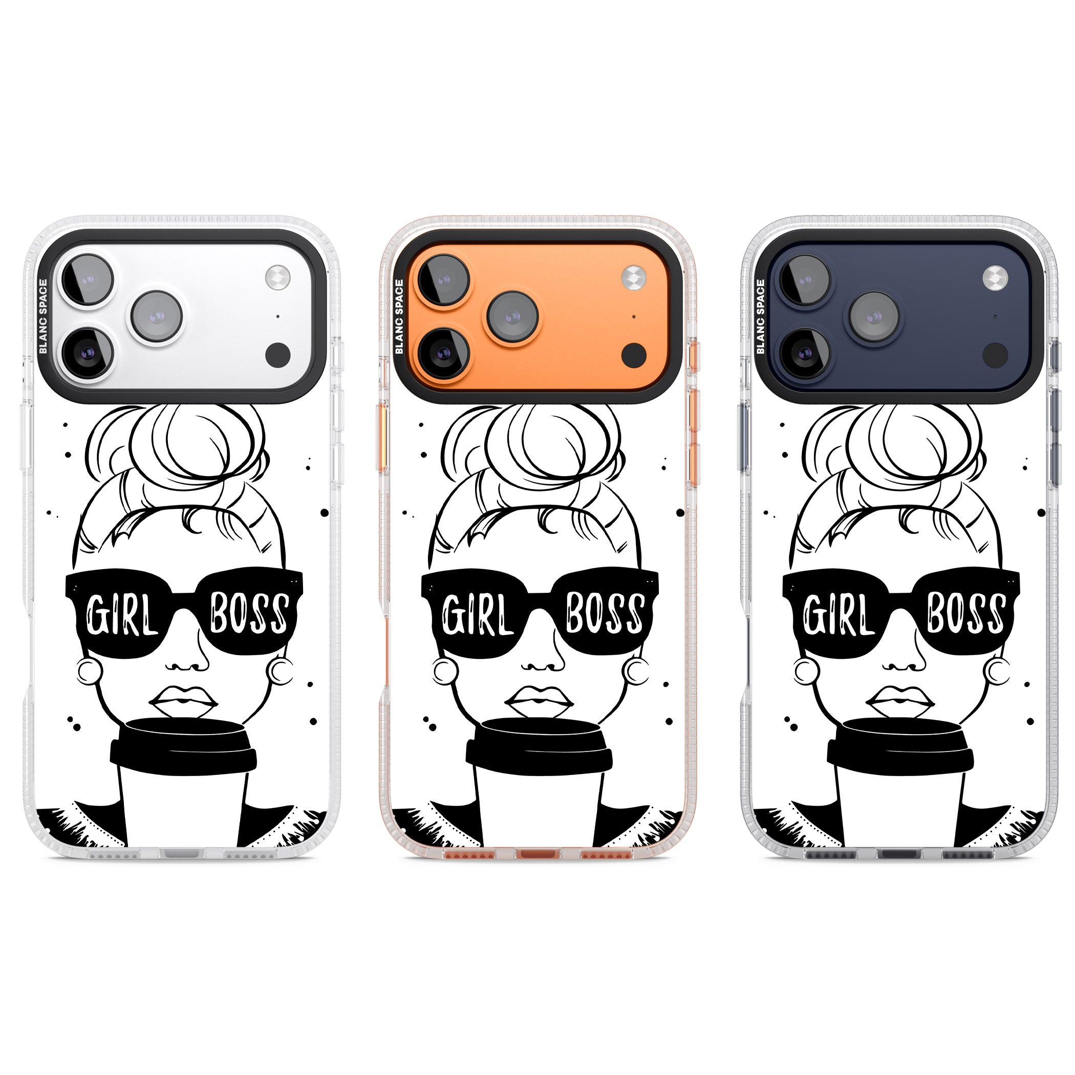 Girl Boss iPhone 17 Pro Impact Air Clear Phone Case APT Impact Protection