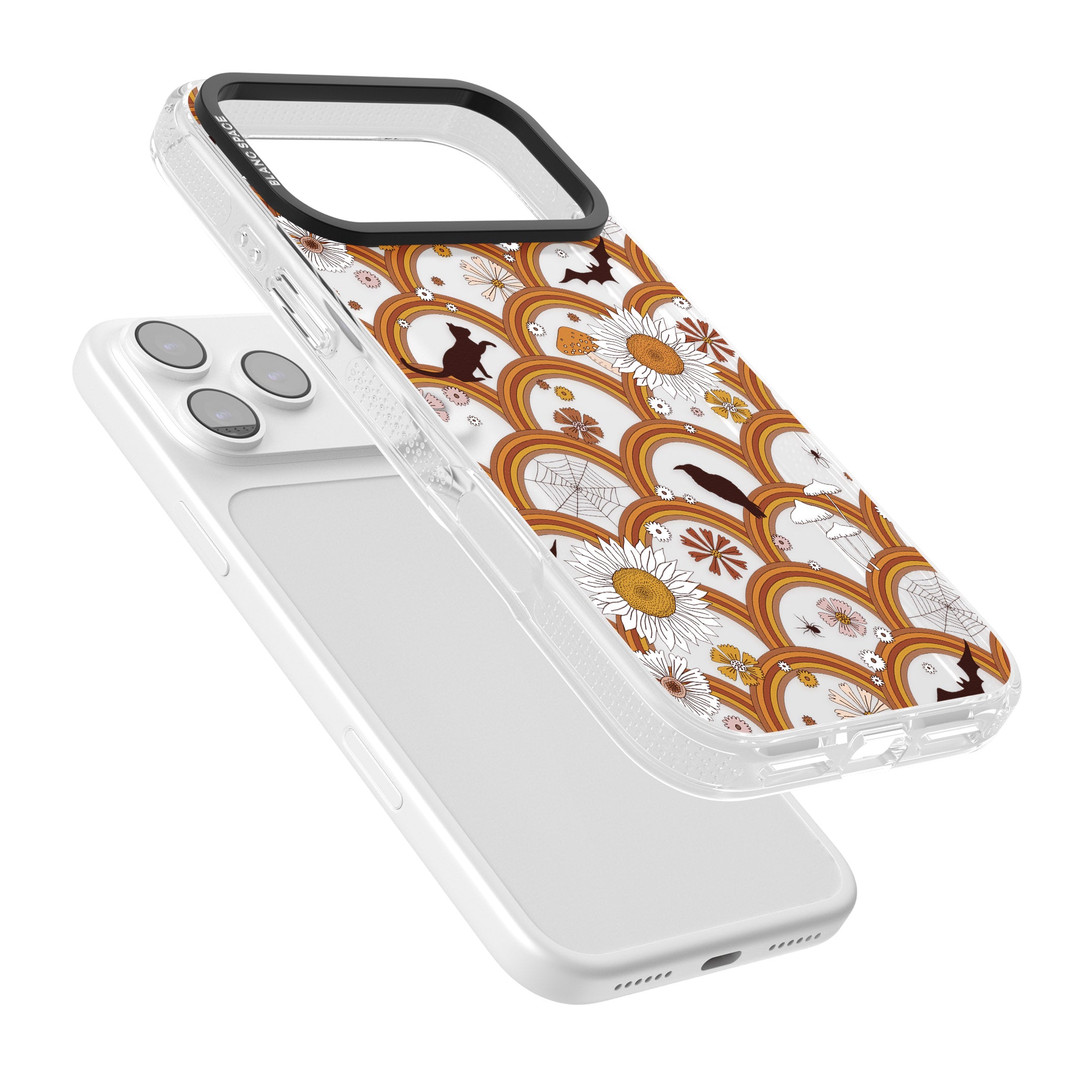 Halloween Rainbows iPhone 17 Pro Impact Air Clear Phone Case Colours