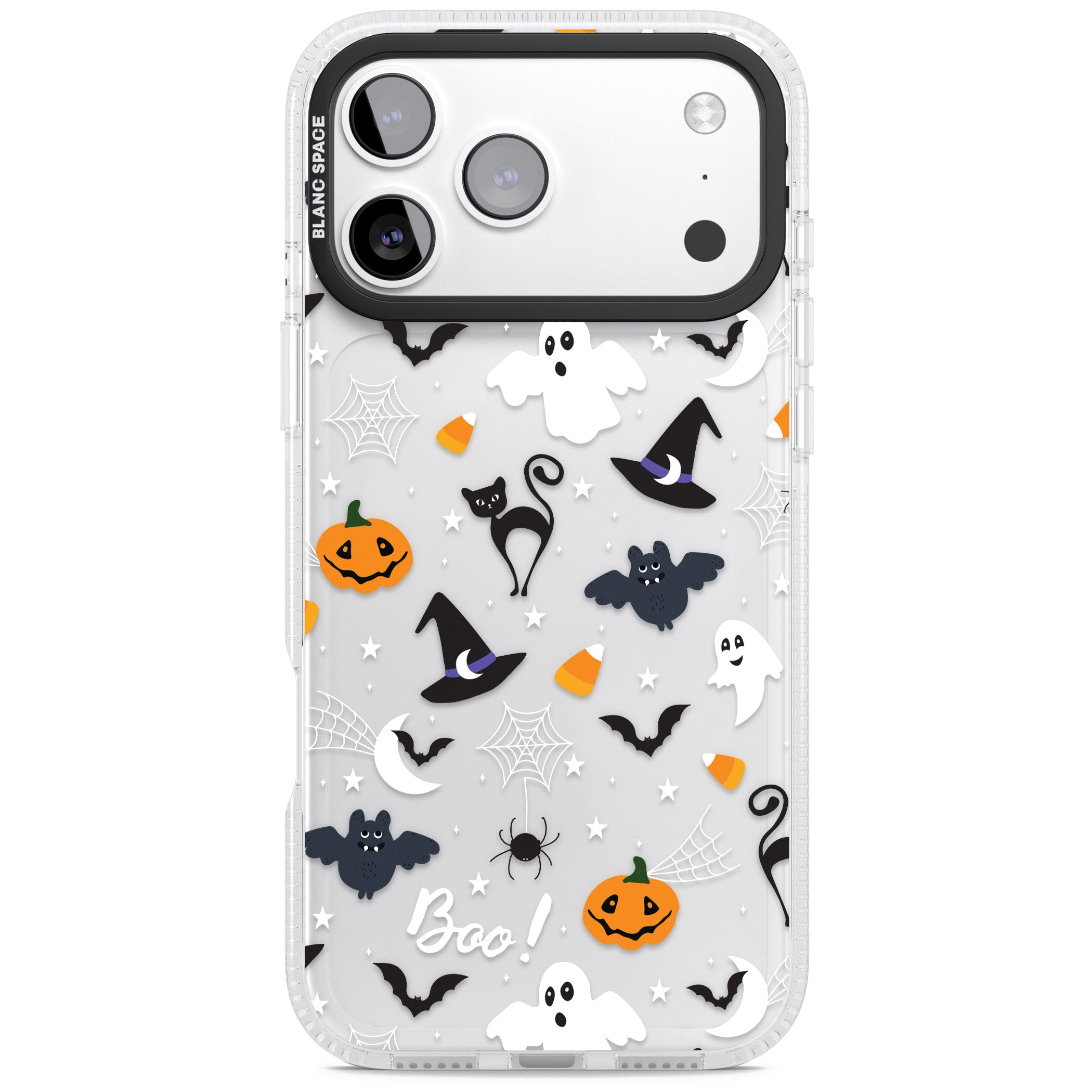 Halloween Mix Pattern iPhone 17 Pro Impact Air Clear Phone Case
