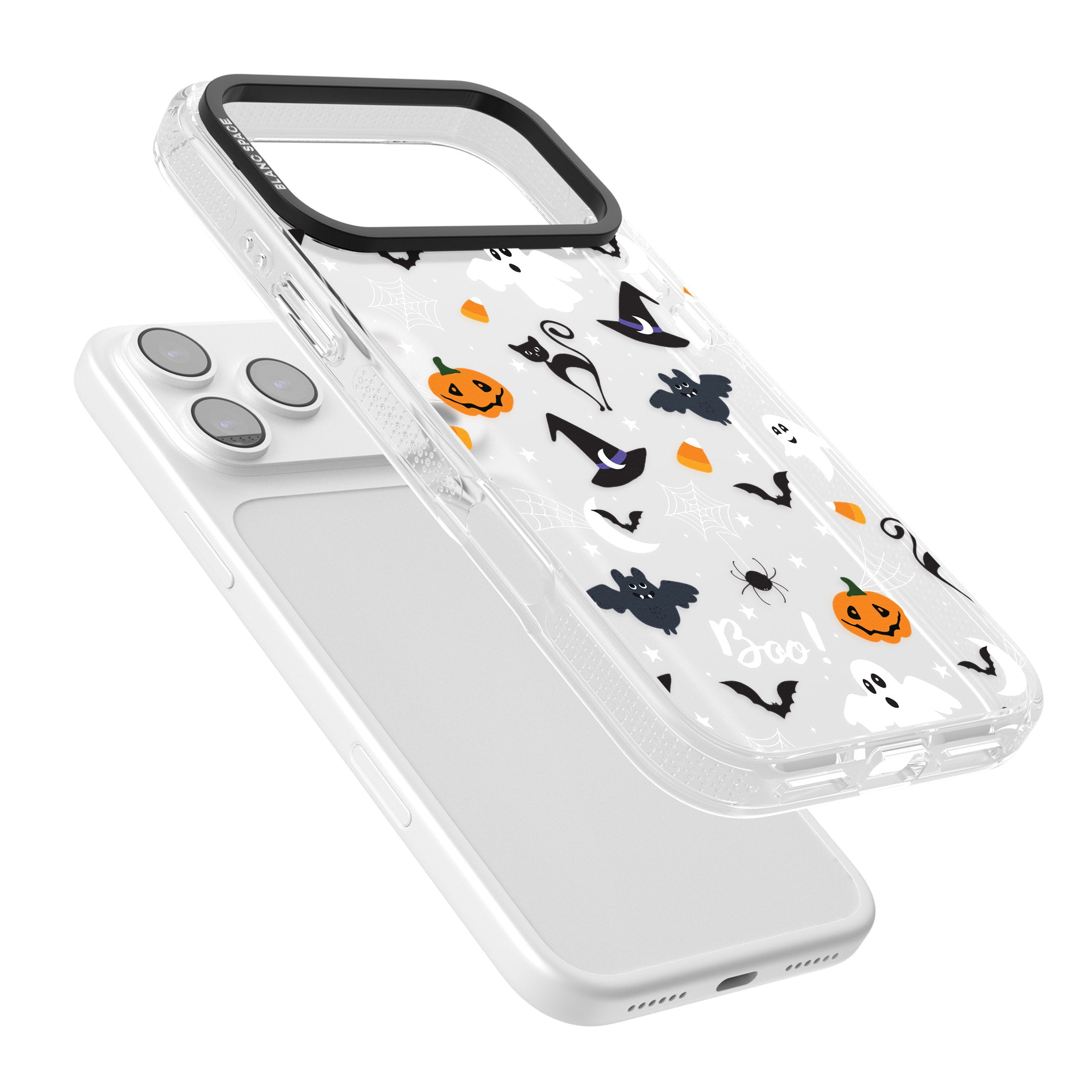 Halloween Mix Pattern iPhone 17 Pro Impact Air Clear Phone Case Colours