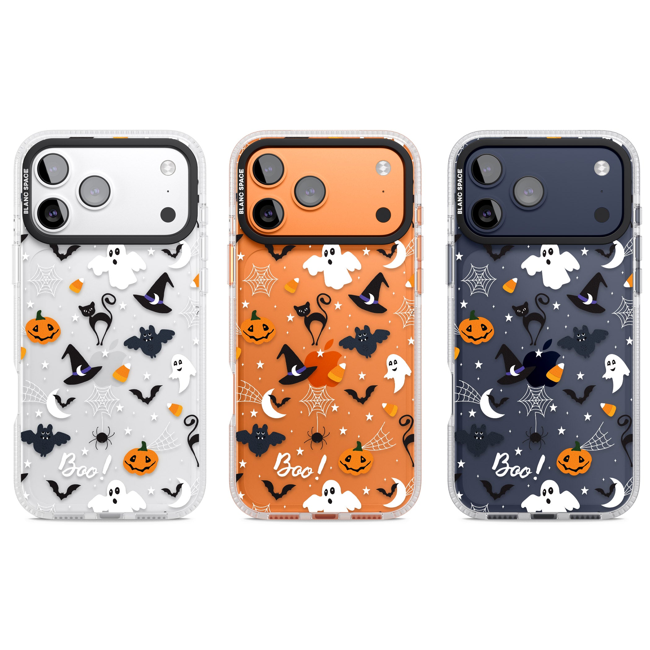 Halloween Mix Pattern iPhone 17 Pro Impact Air Clear Phone Case APT Impact Protection