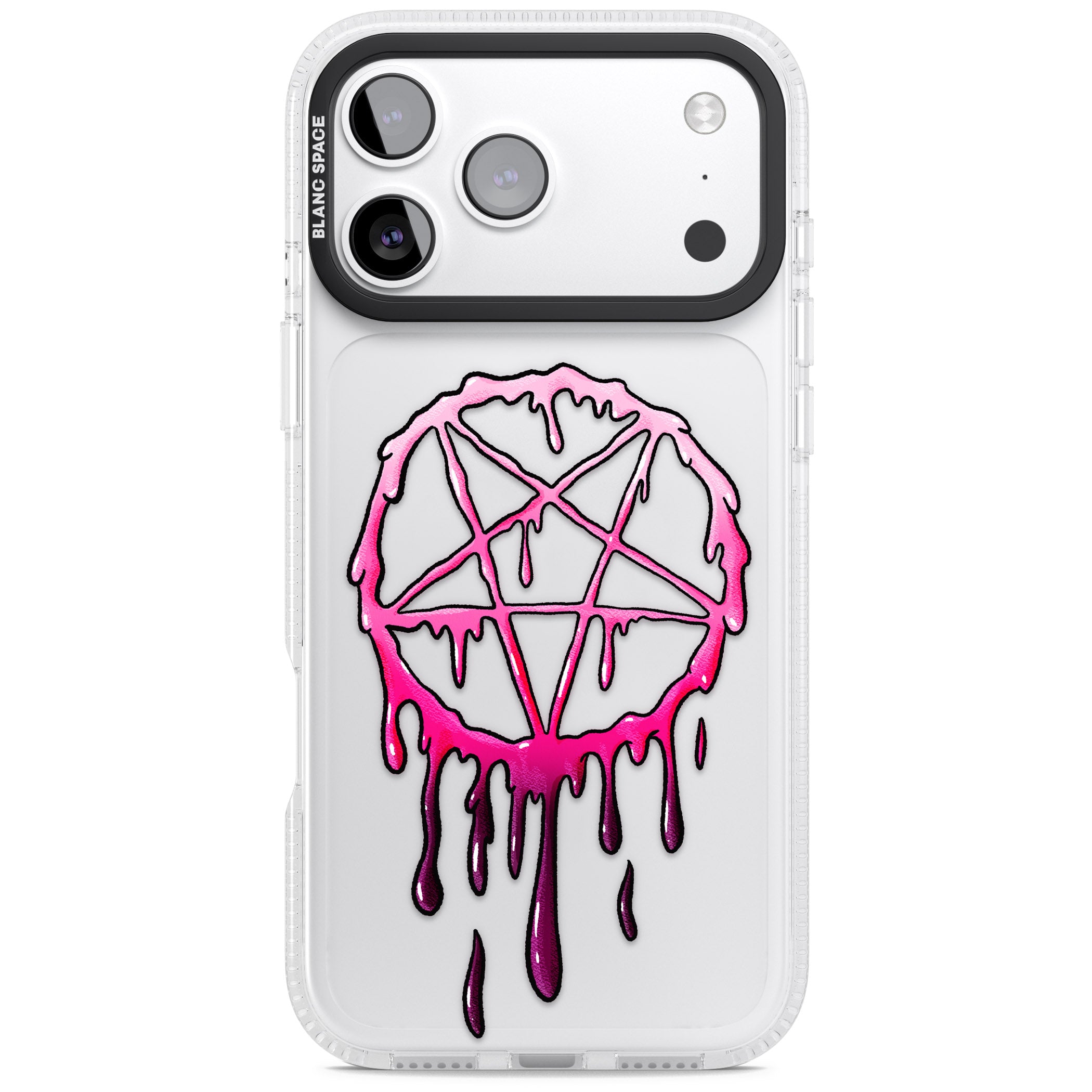 Pentagram Of Blood iPhone 17 Pro Impact Air Clear Phone Case