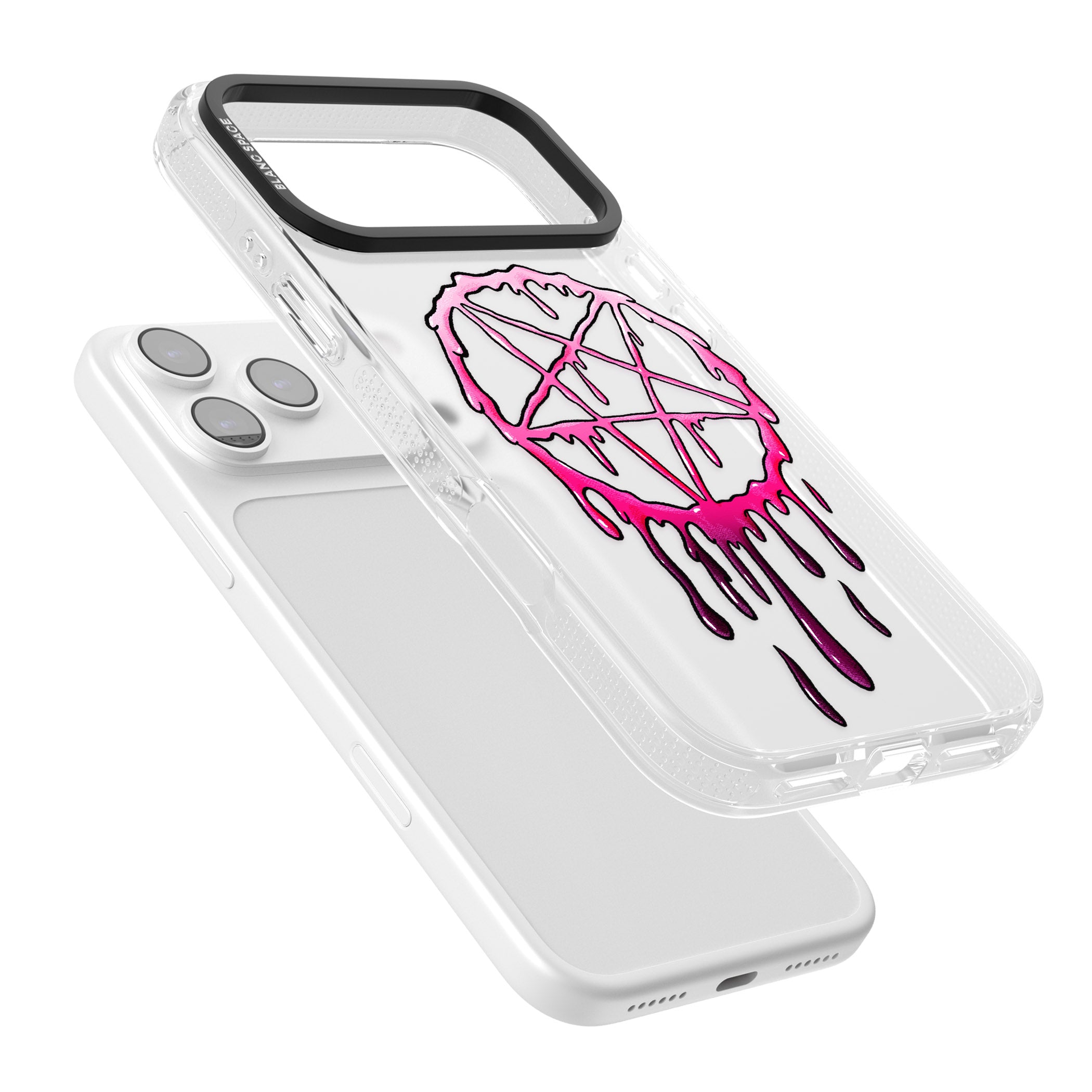 Pentagram Of Blood iPhone 17 Pro Impact Air Clear Phone Case Colours
