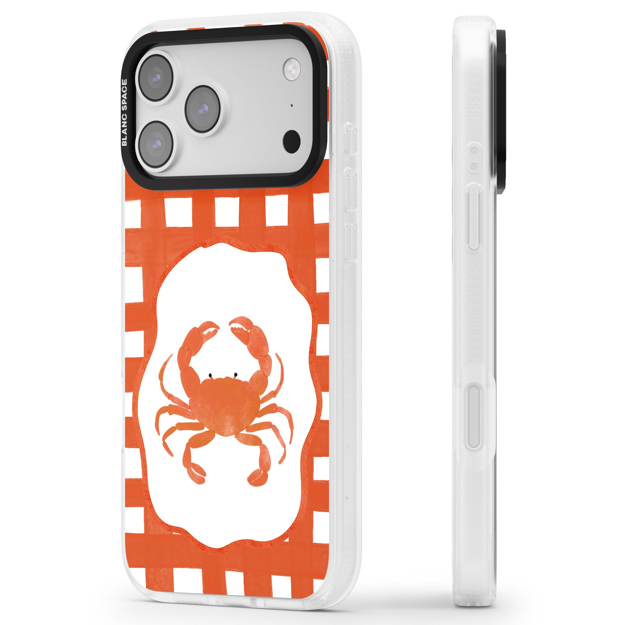 Red Lobster iPhone 17 Pro Impact Air Clear Phone Case Side Profile