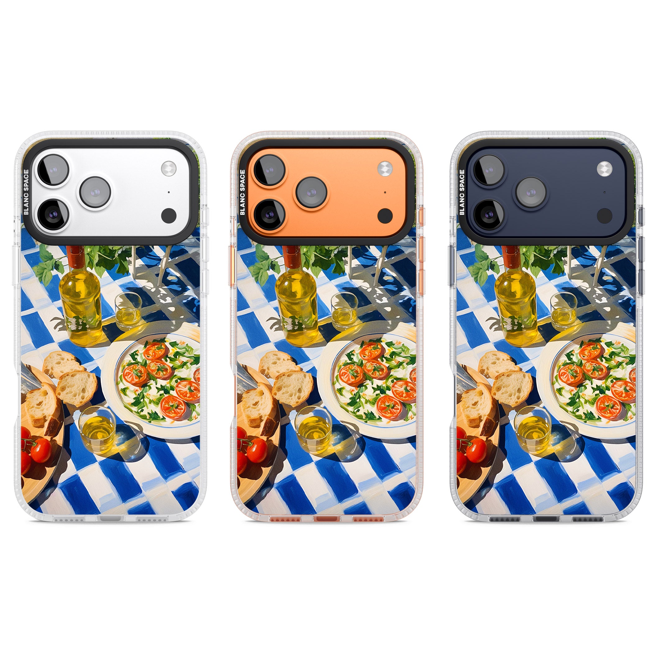Caprese Salad iPhone 17 Pro Impact Air Clear Phone Case APT Impact Protection