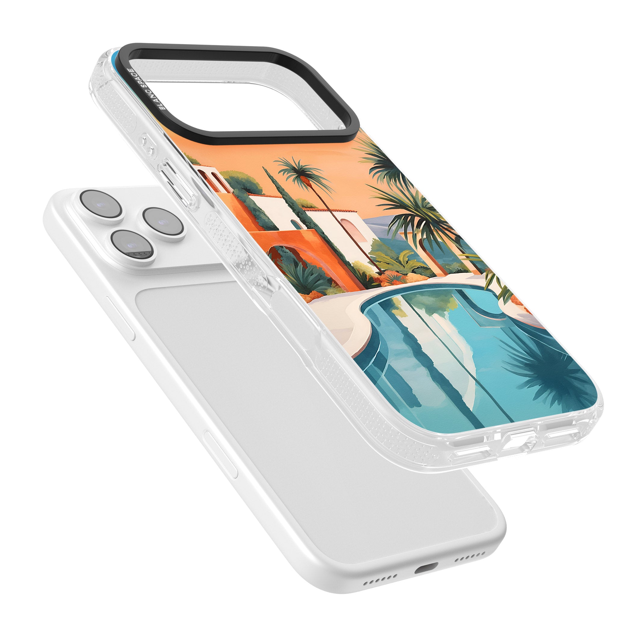 Villa Sunset iPhone 17 Pro Impact Air Clear Phone Case Colours