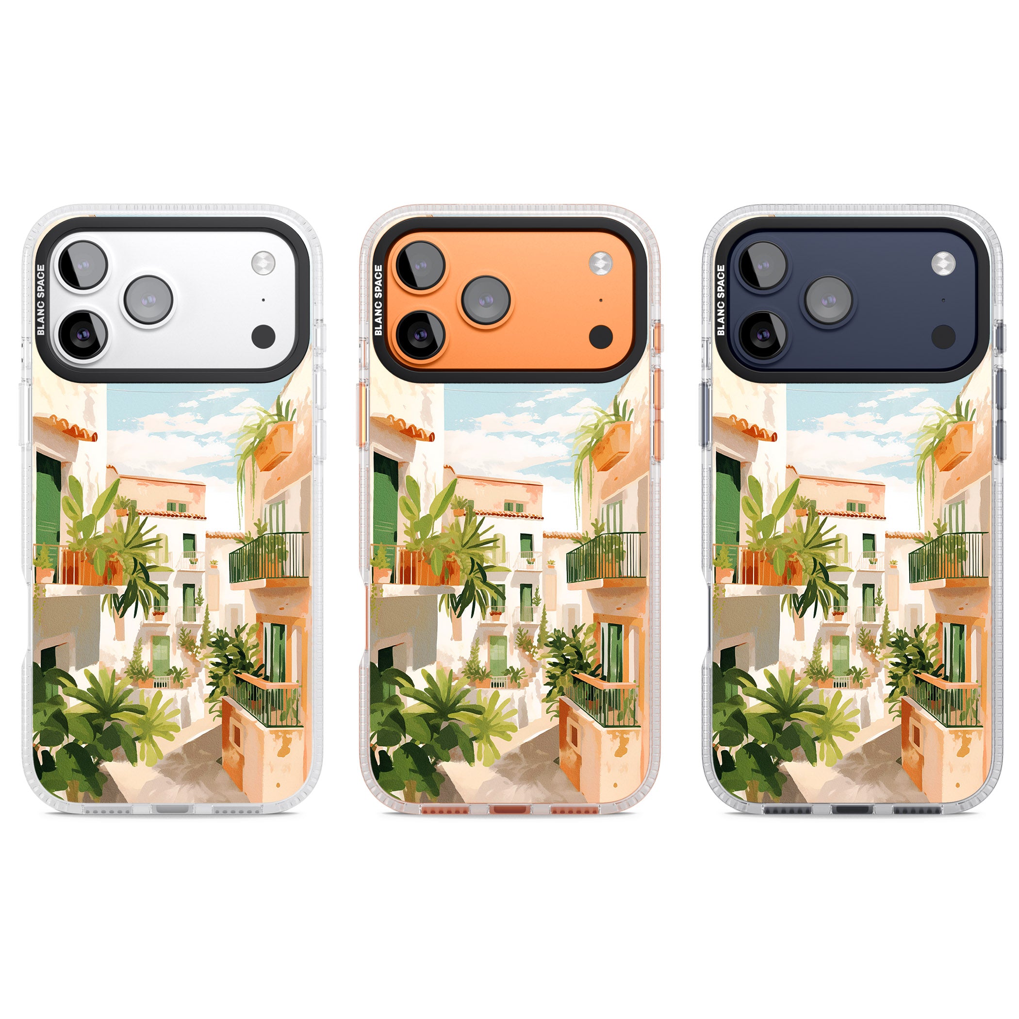 Tuscan Balconies iPhone 17 Pro Impact Air Clear Phone Case APT Impact Protection