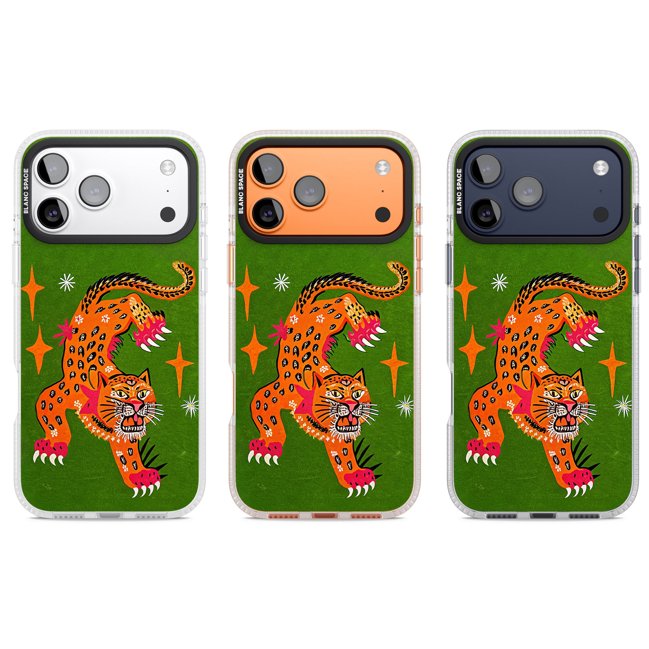 Fierce Jaguar iPhone 17 Pro Impact Air Clear Phone Case APT Impact Protection