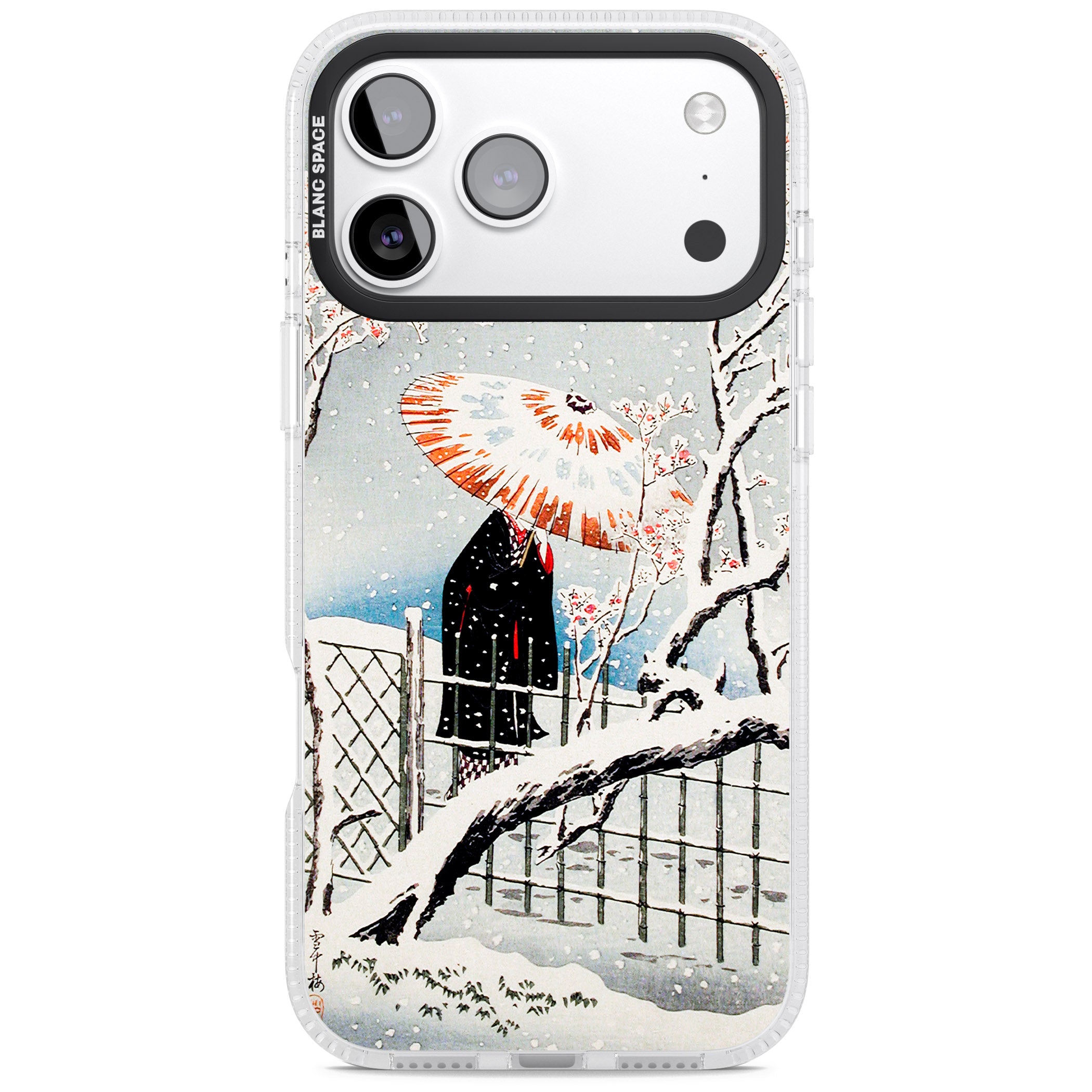 Plum Tree In Snow By Hiroaki Takahashi iPhone 17 Pro Impact Air Clear Phone Case