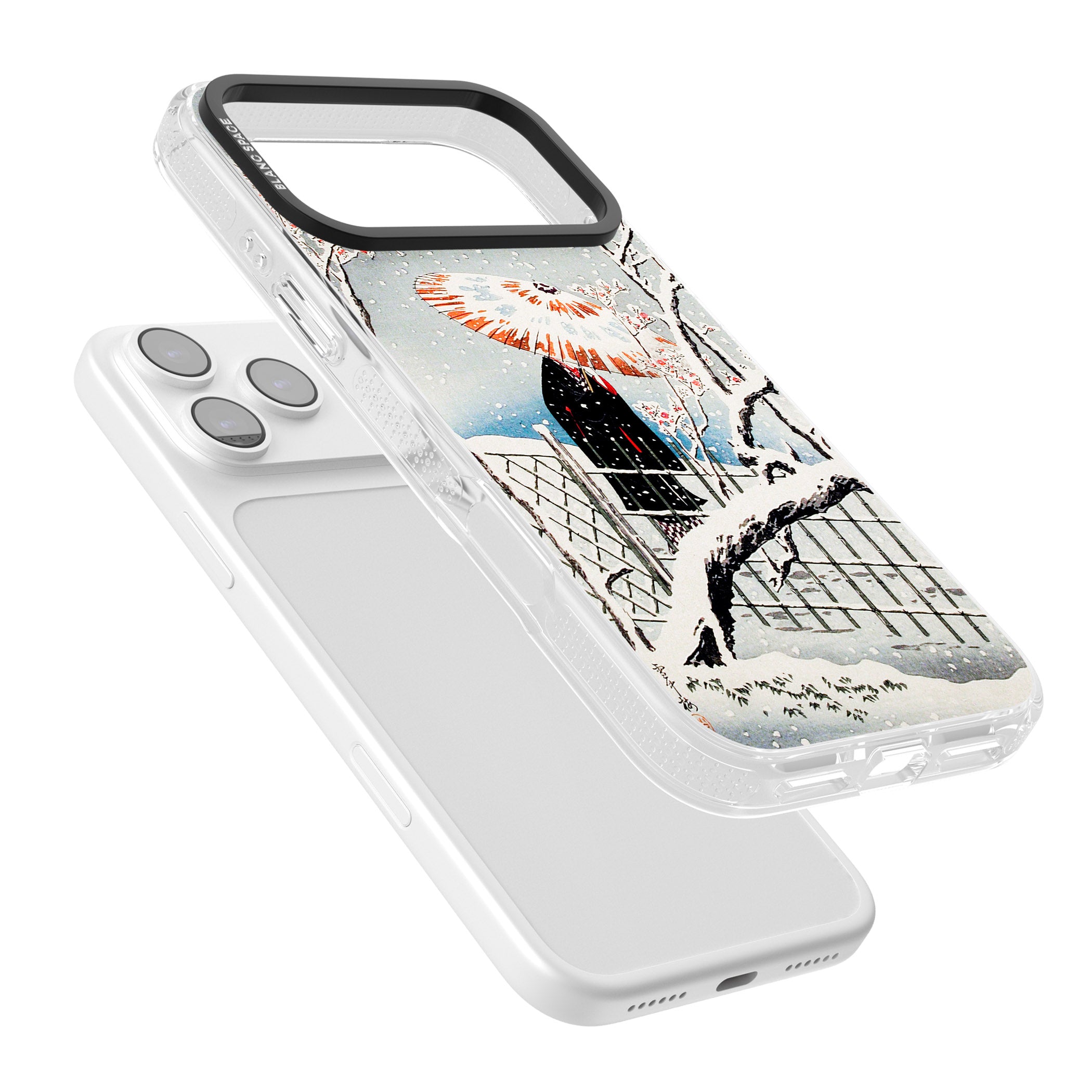 Plum Tree In Snow By Hiroaki Takahashi iPhone 17 Pro Impact Air Clear Phone Case Colours