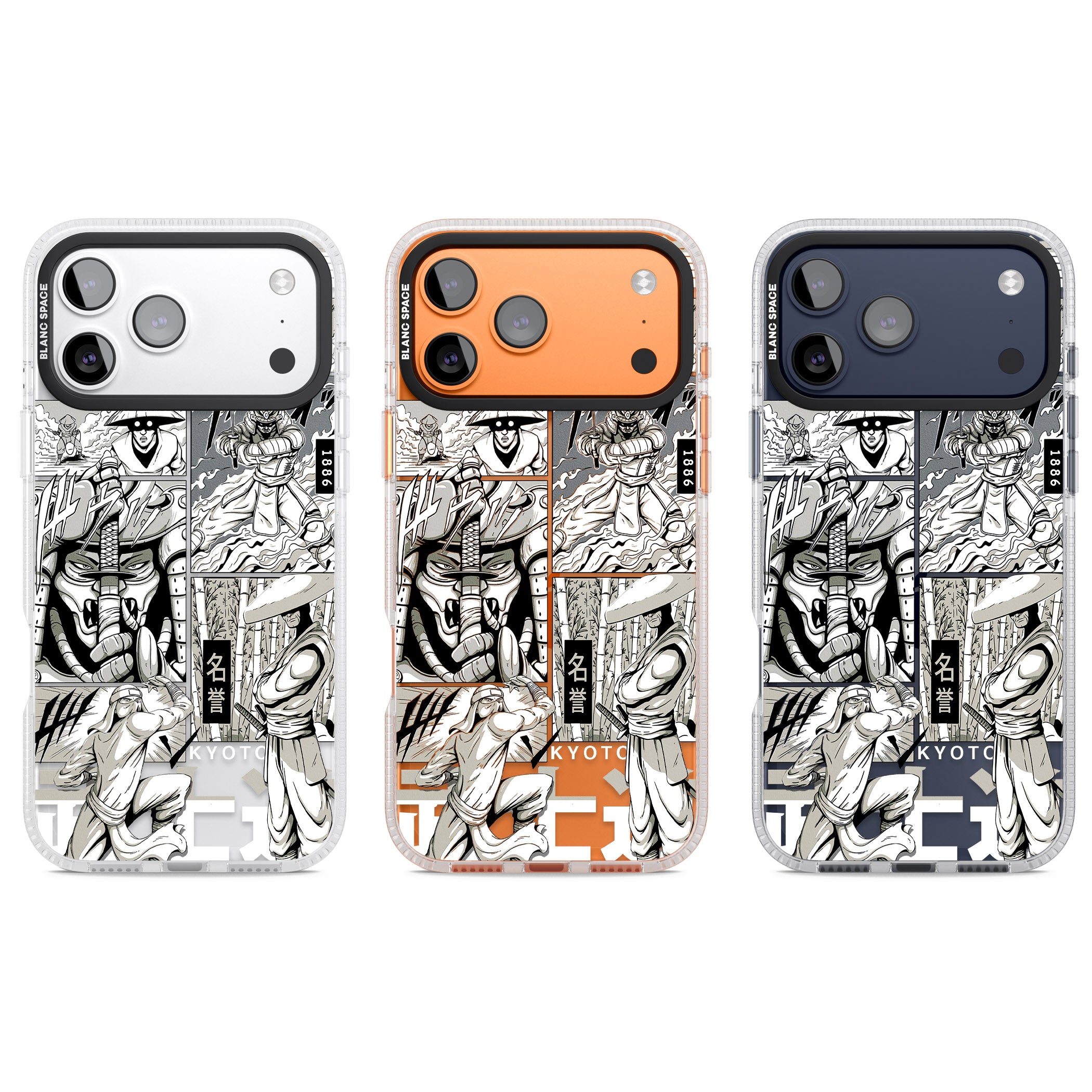 Greyscale Anime Comic iPhone 17 Pro Impact Air Clear Phone Case APT Impact Protection