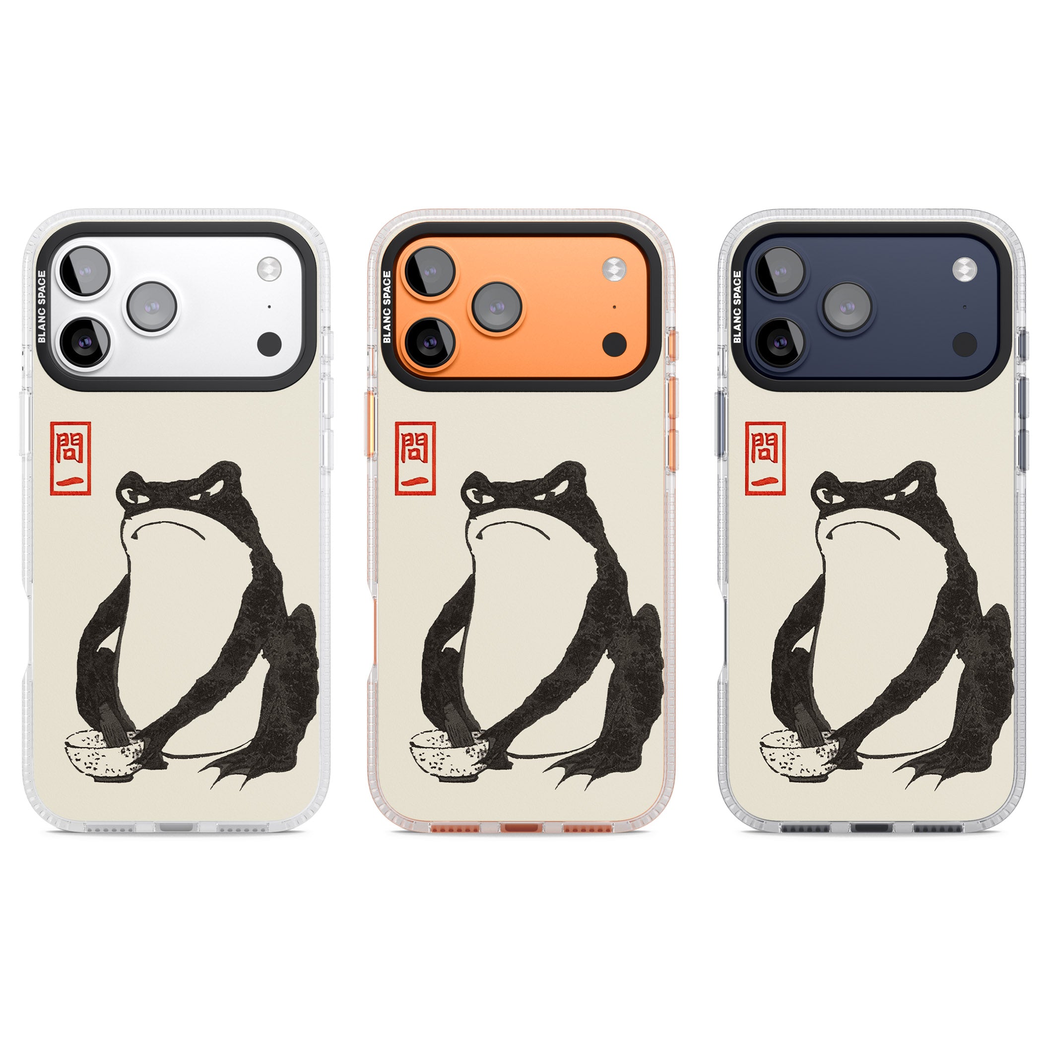 Matsumoto Hoji Grumpy Toad iPhone 17 Pro Impact Air Clear Phone Case APT Impact Protection