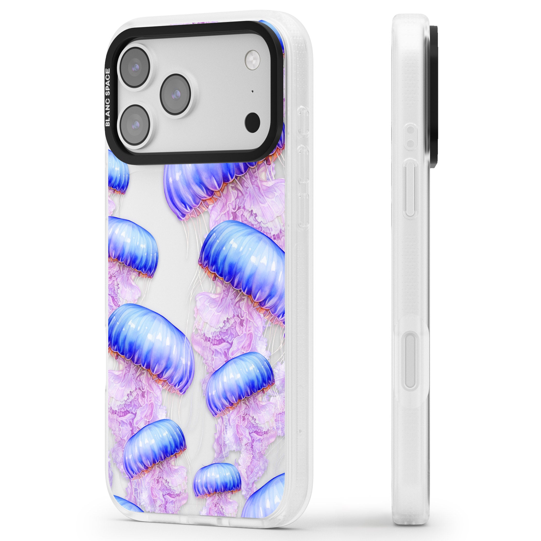 Jellyfish iPhone 17 Pro Impact Air Clear Phone Case Side Profile