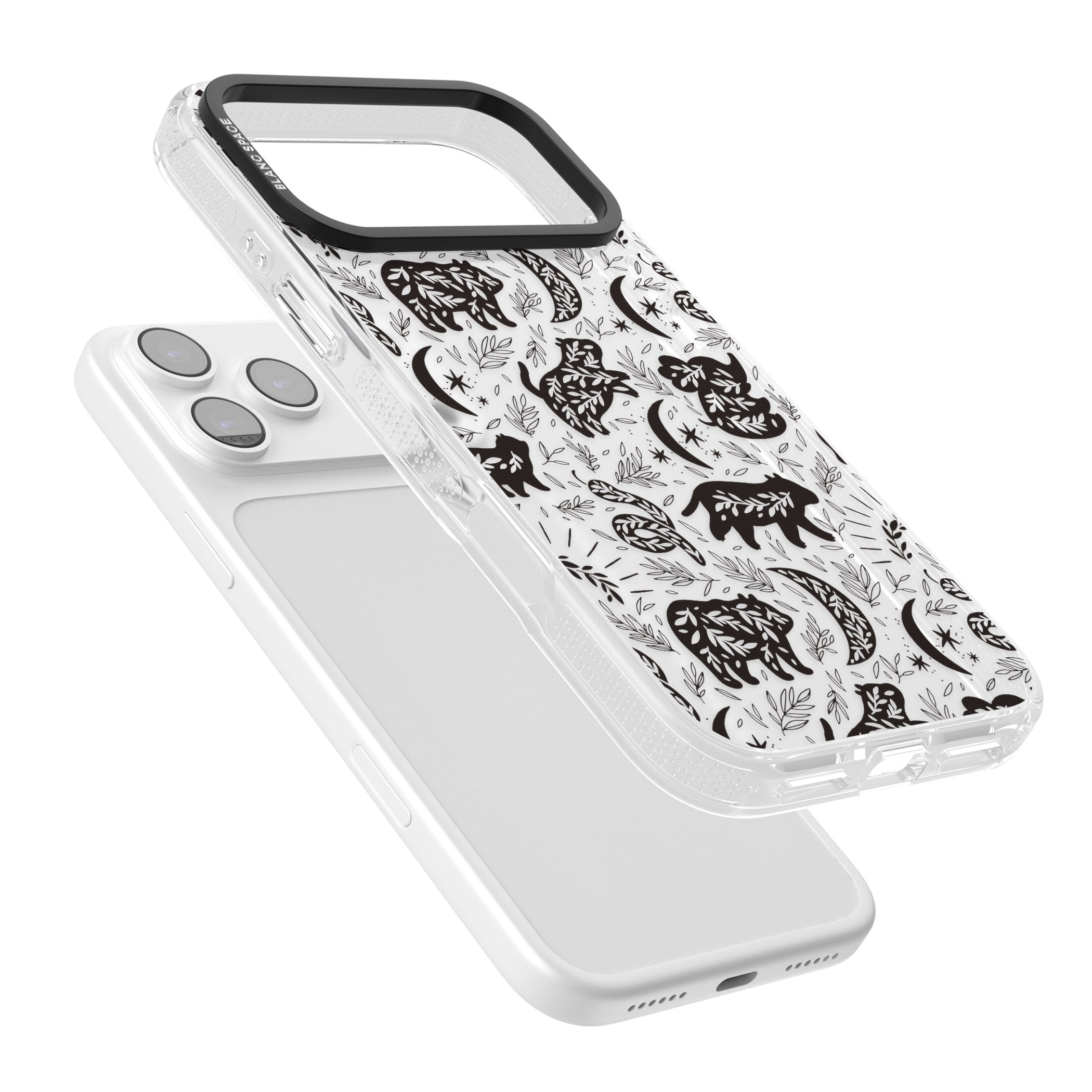 Midnight Forest Animals iPhone 17 Pro Impact Air Clear Phone Case Colours