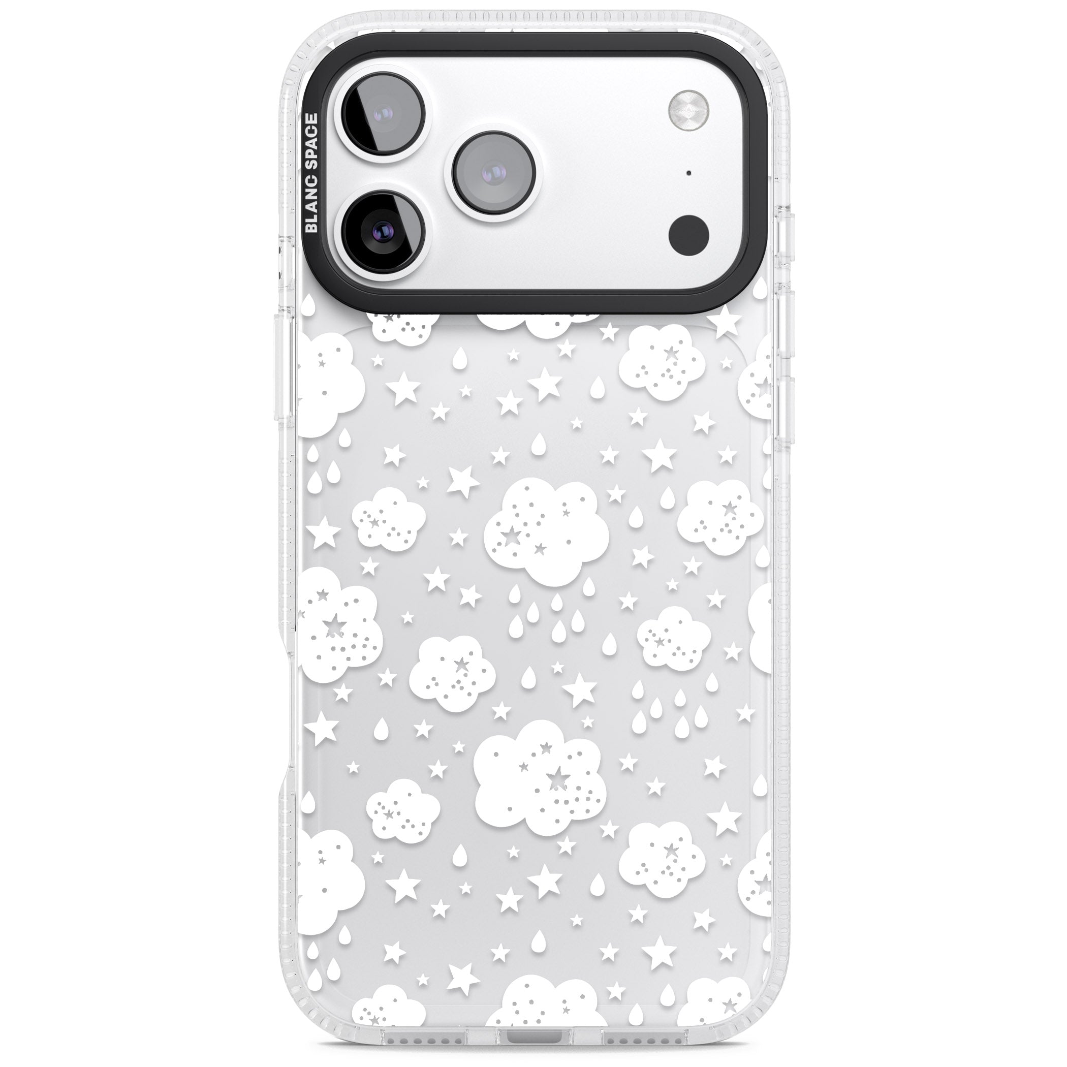 Starry Rain Clouds iPhone 17 Pro Impact Air Clear Phone Case