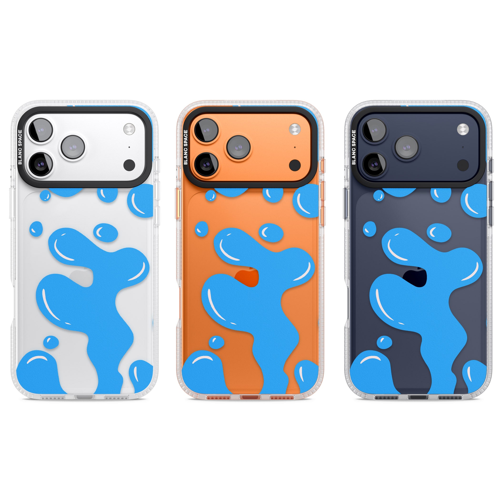 Blue Lava Lamp iPhone 17 Pro Impact Air Clear Phone Case APT Impact Protection