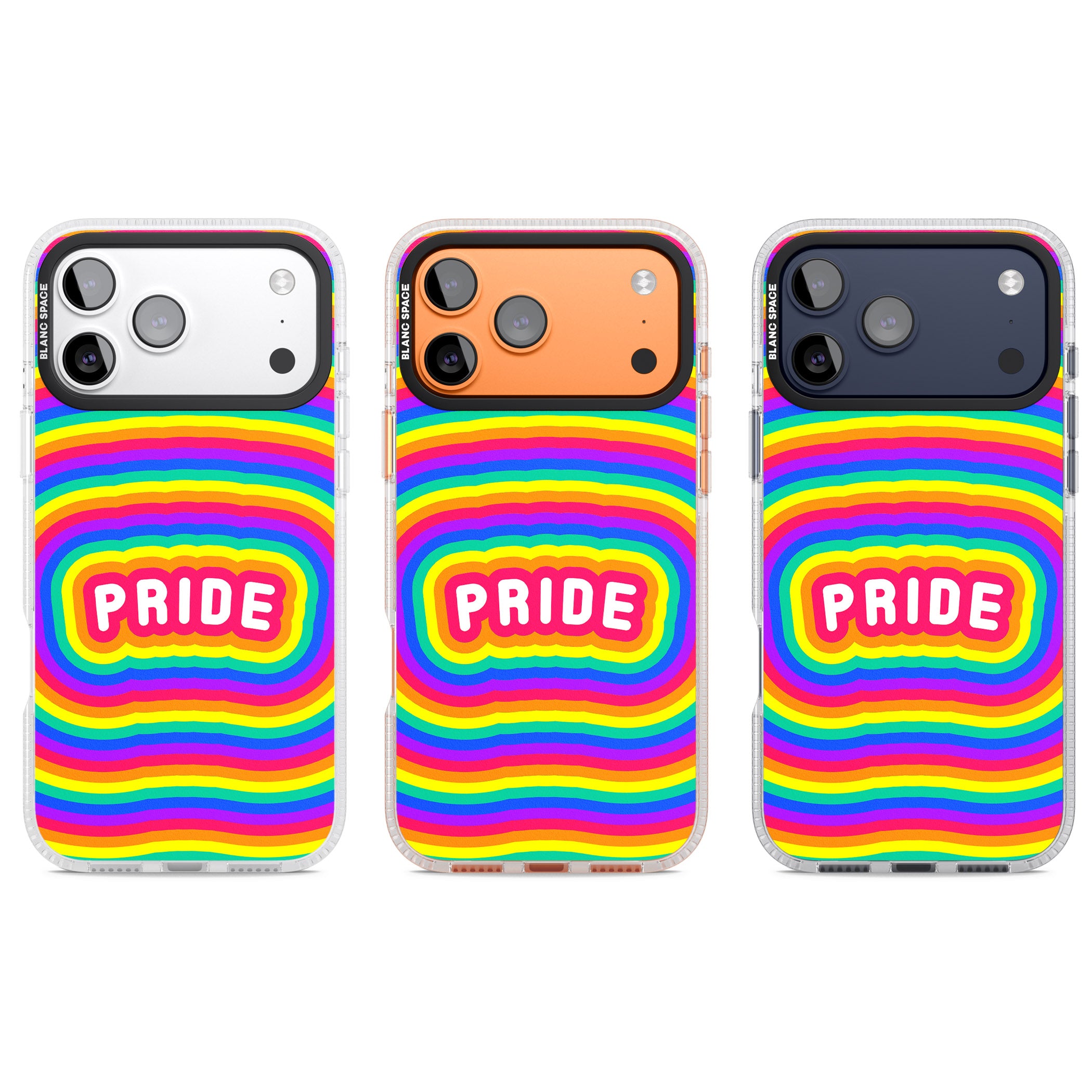 Pride iPhone 17 Pro Impact Air Clear Phone Case APT Impact Protection