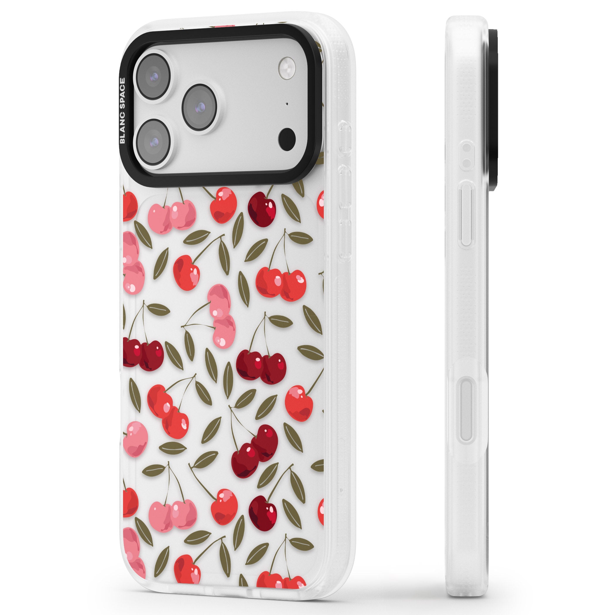 Cherry On Top iPhone 17 Pro Impact Air Clear Phone Case Side Profile